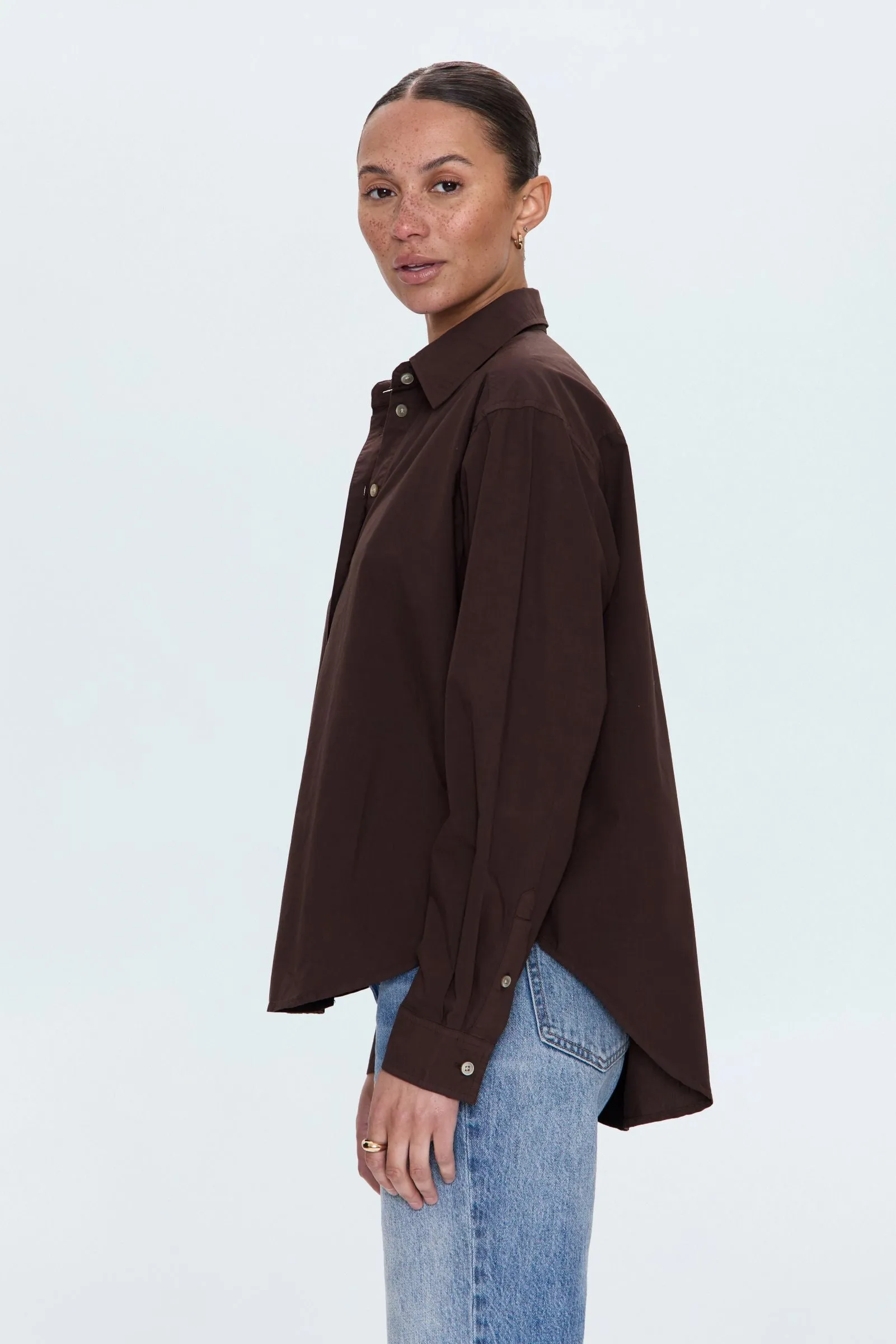 Finlay Shirt - Mocha sold by Pistola product image thumbnail 2