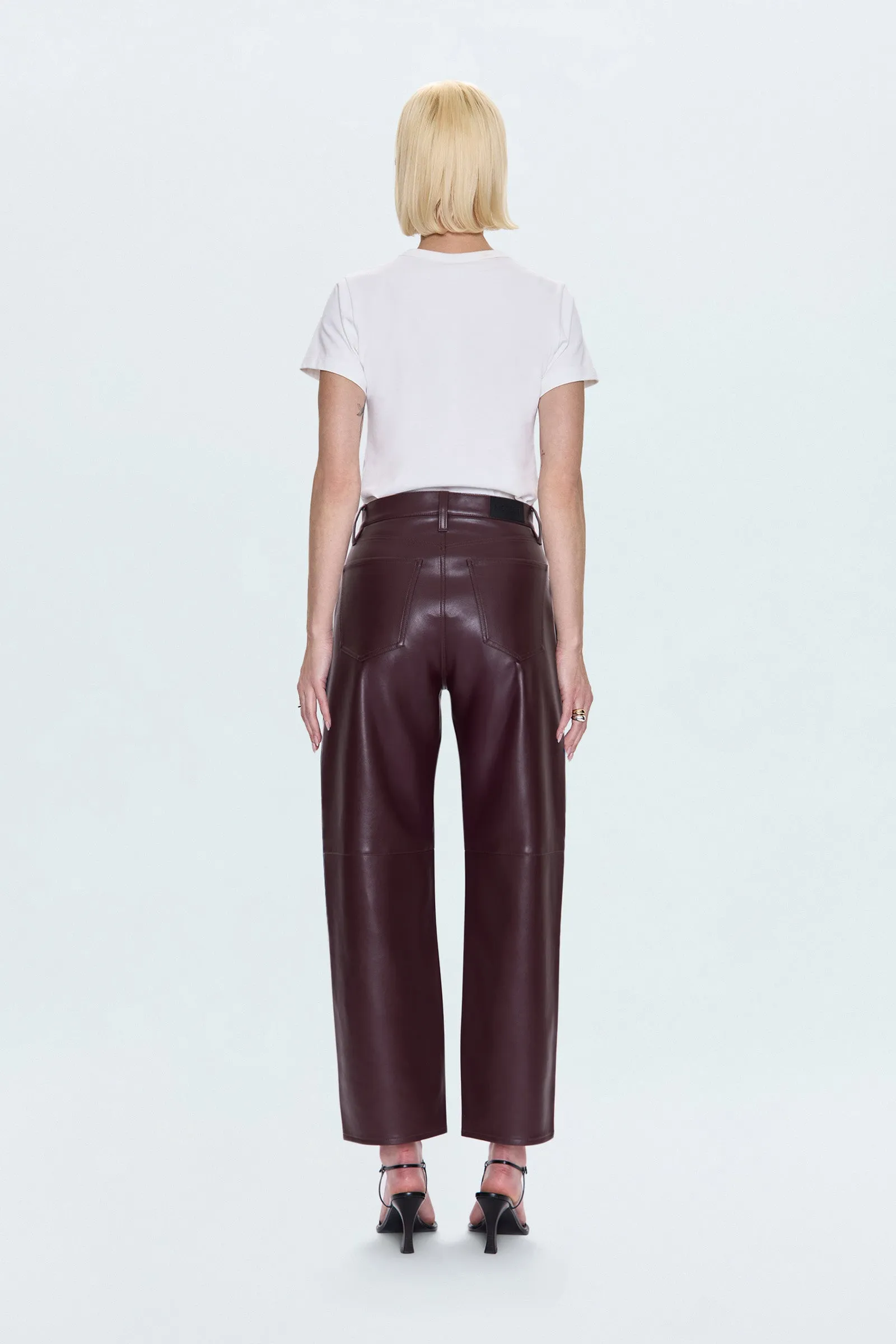 Jett High Rise Bowed Straight Pant - Cabernet sold by Pistola product image thumbnail 5