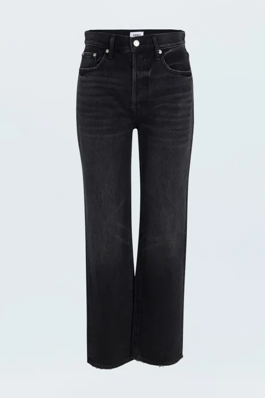 PETITE Cassie Super High Rise Straight Jean - Stormy sold by Pistola