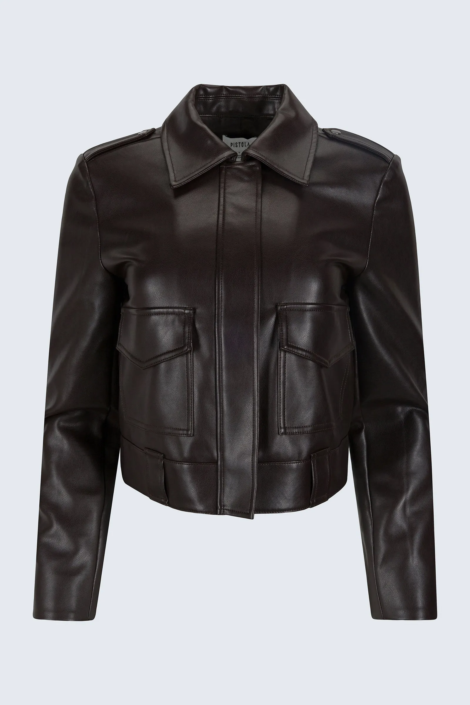 Bex Shrunken Jacket - French Roast sold by Pistola product image thumbnail 5