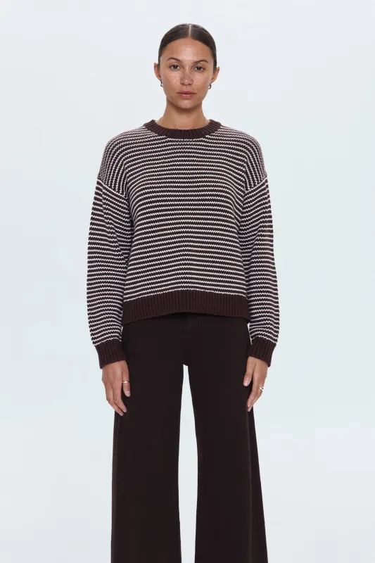 Aura Relaxed Crew Neck Sweater - Mocha sold by Pistola