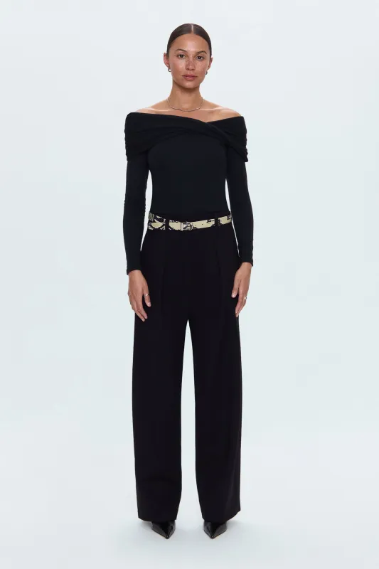 Eden Pleated Barrel Trouser - Night Out made by Pistola
