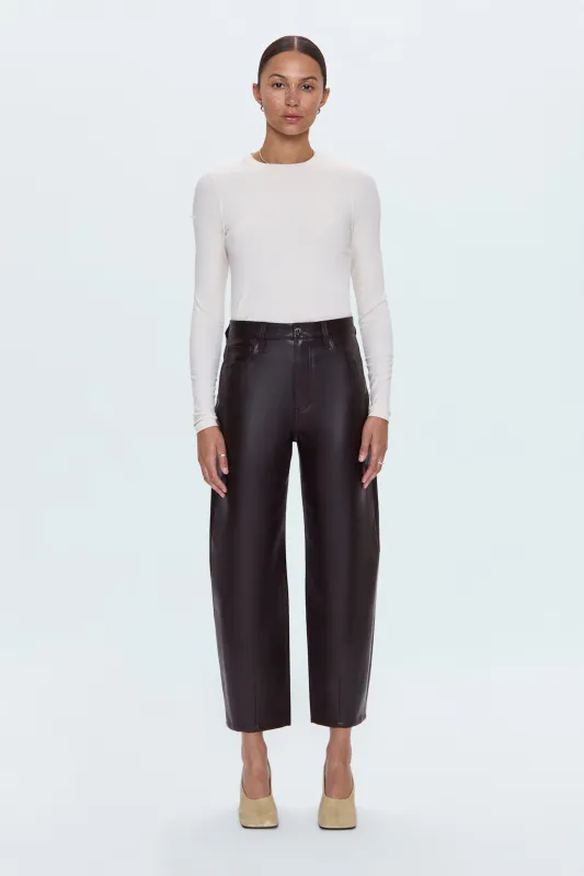 Eli High Rise Barrel Jean - French Roast sold by Pistola