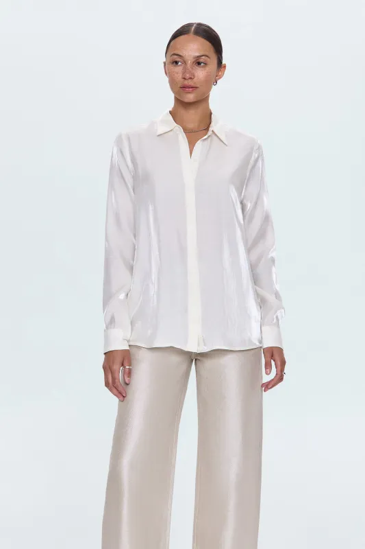 Tilda Long Sleeve Button Up - Ecru sold by Pistola