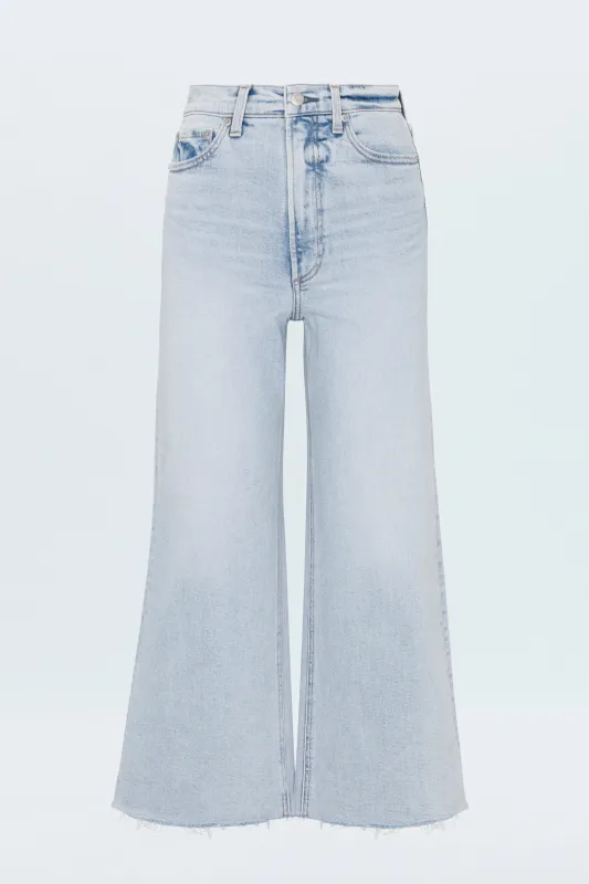 PETITE Lana High Rise Ultra Wide Leg Jean - Sun-Kissed Vintage sold by Pistola