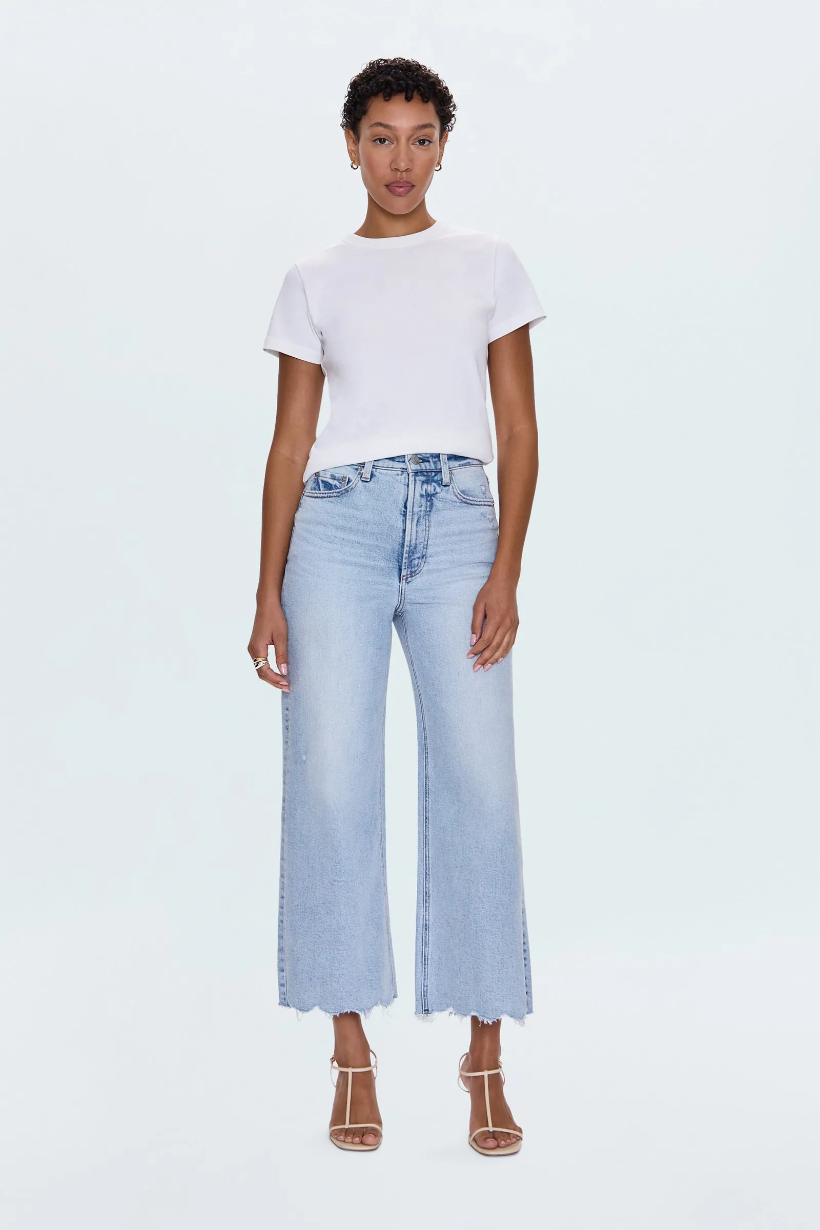 PETITE Lana High Rise Ultra Wide Leg Jean - Sun-Kissed Vintage sold by Pistola product image thumbnail 2