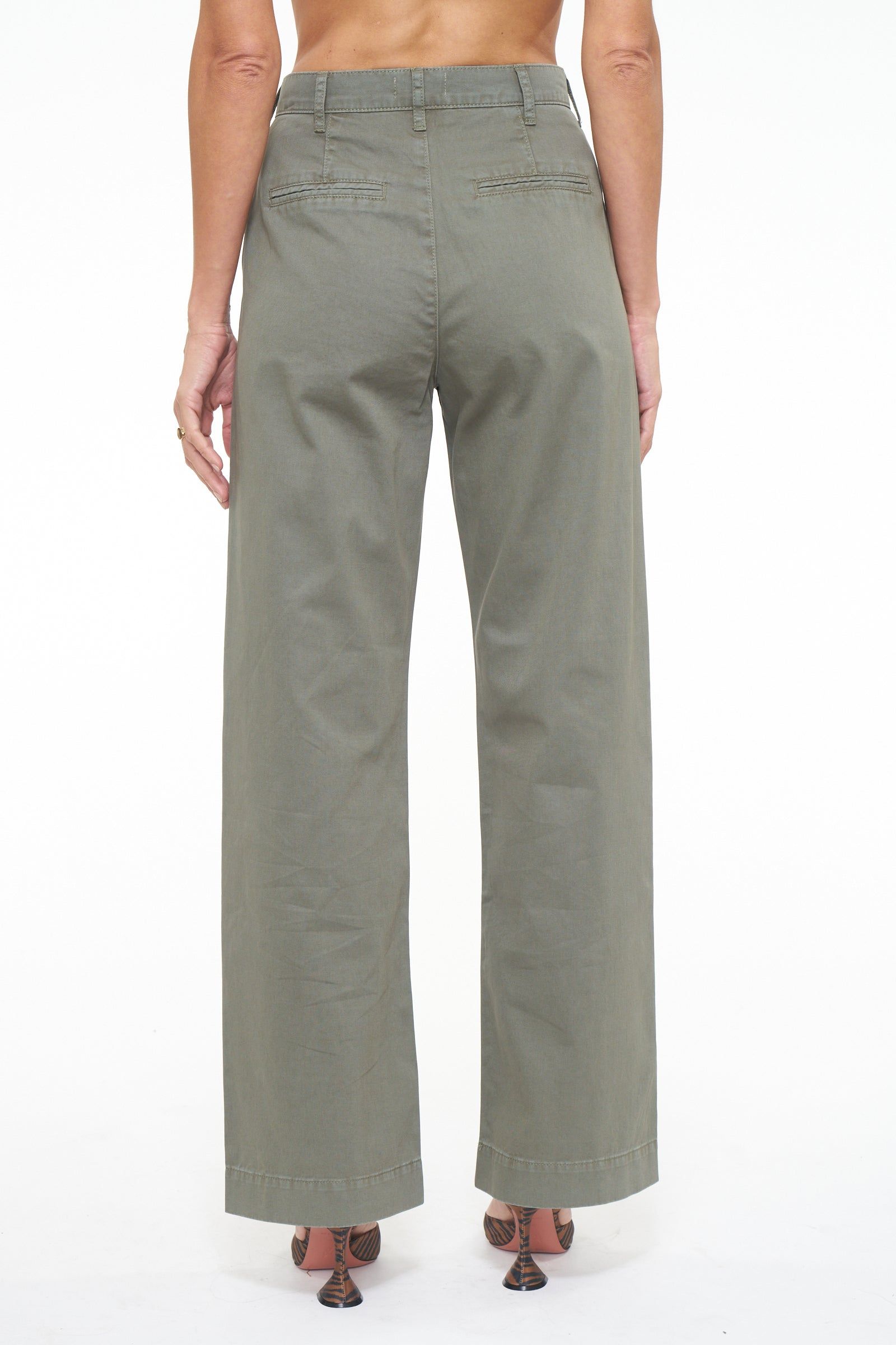 Ellery High Rise Wide Leg Trouser - Garden Green sold by pistola product image thumbnail 4