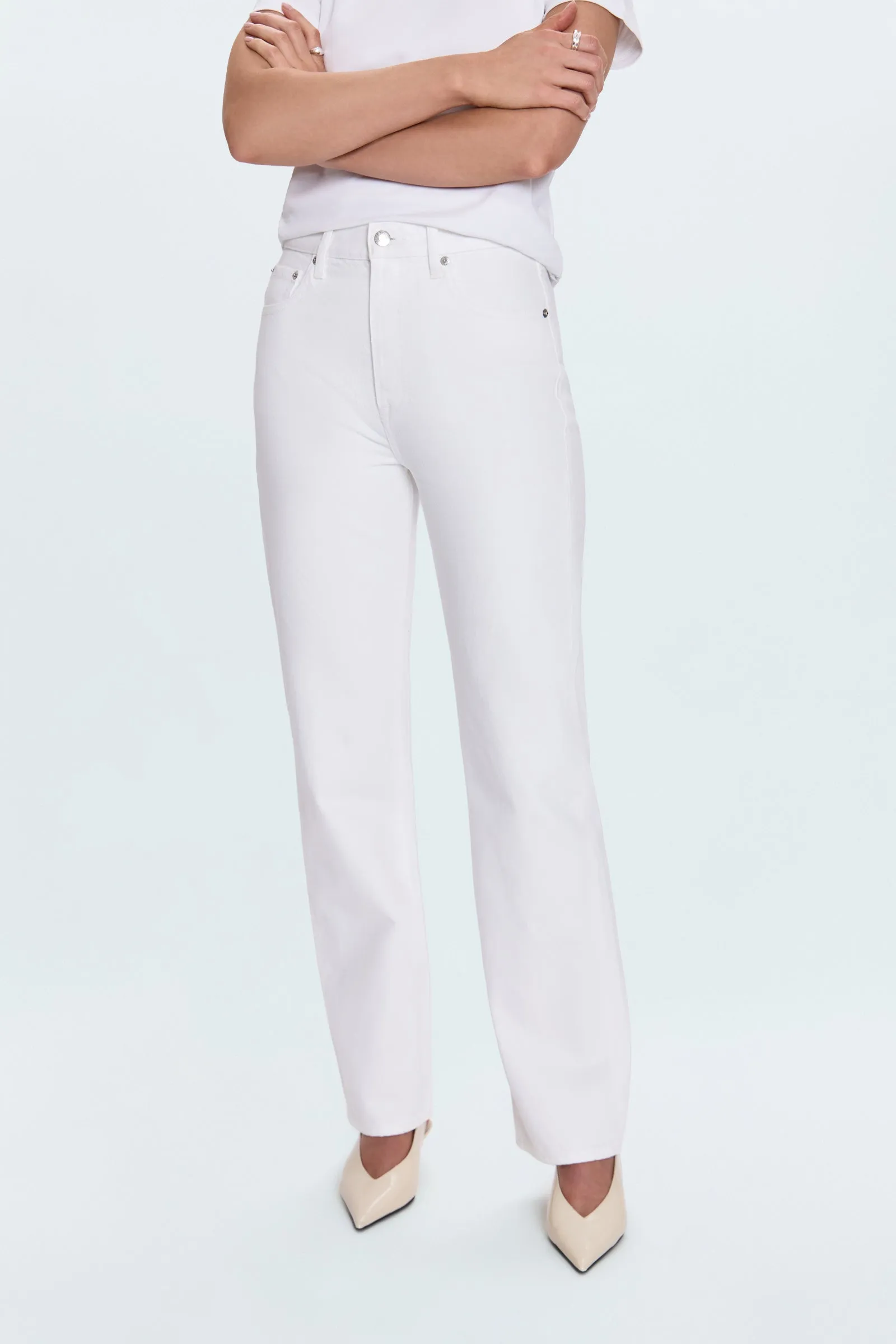 Cassie Super High Rise Straight - Paper White sold by Pistola product image thumbnail 2