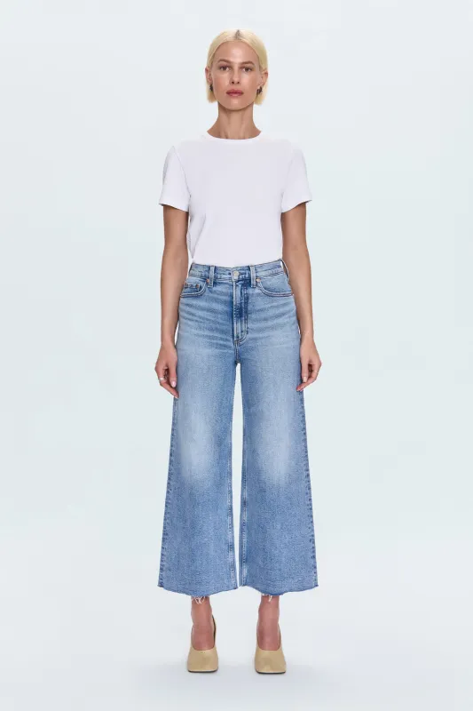 Lana Crop High Rise Ultra Wide Jean - Bistro sold by Pistola