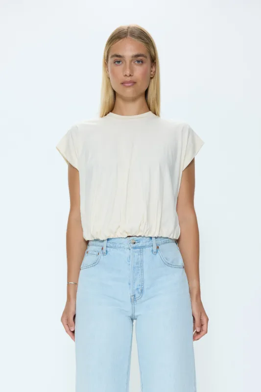 Millie Bubble Tee - Le Blanc sold by Pistola
