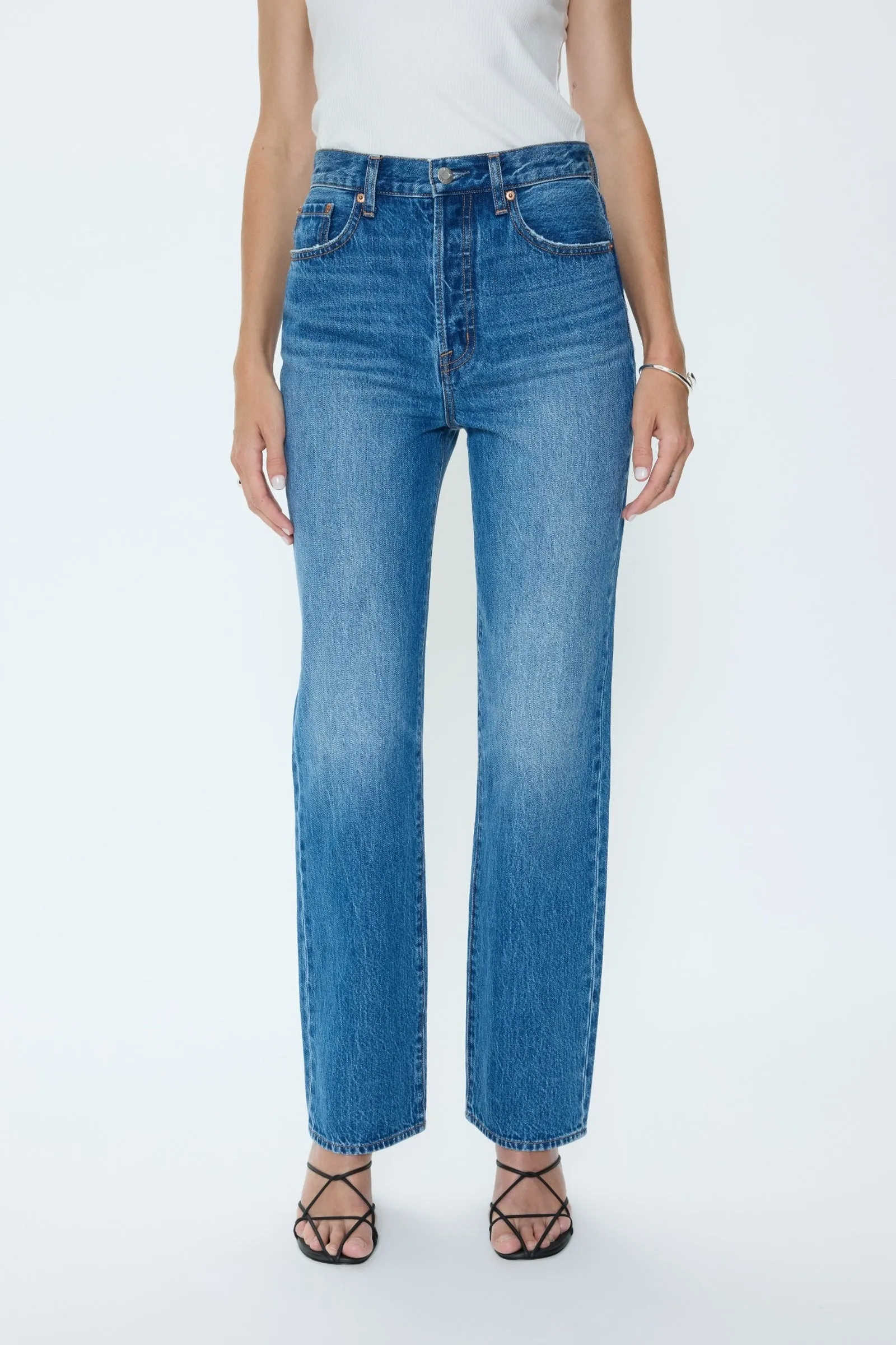 Cassie Super High Rise Straight Jean - Capri sold by Pistola product image thumbnail 4