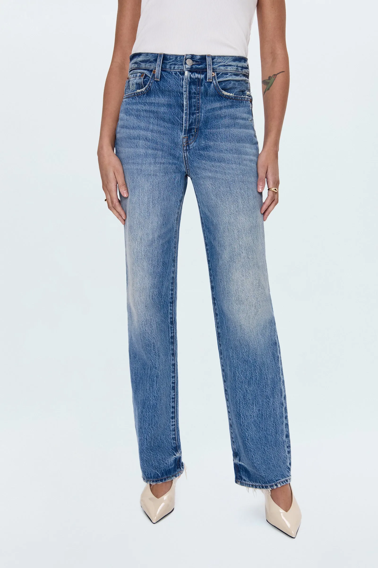 Cassie Super High Rise Straight Jean - Serpentine Vintage sold by Pistola product image thumbnail 2