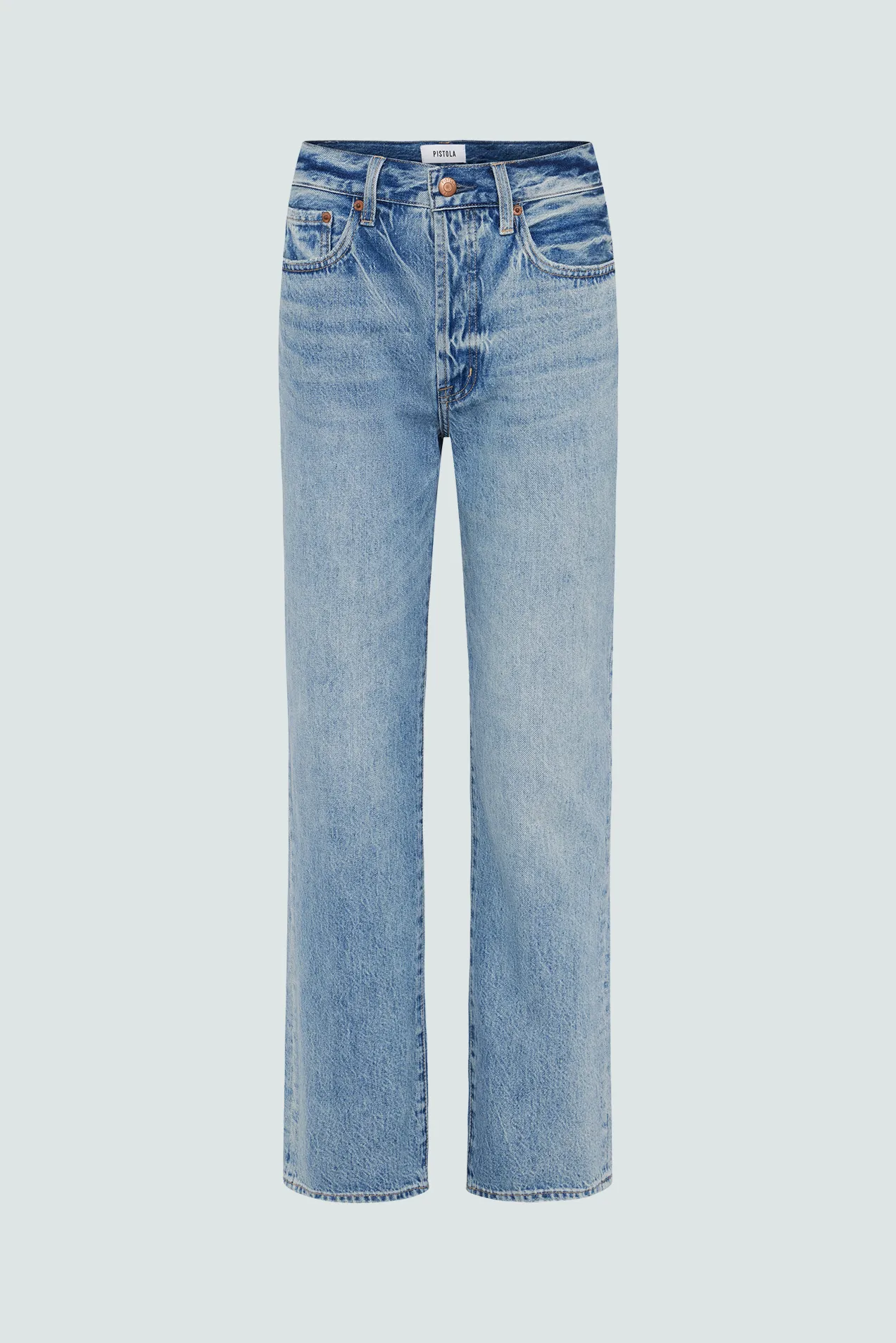 PETITE Cassie Super High Rise Straight Jean - Bramble sold by Pistola
