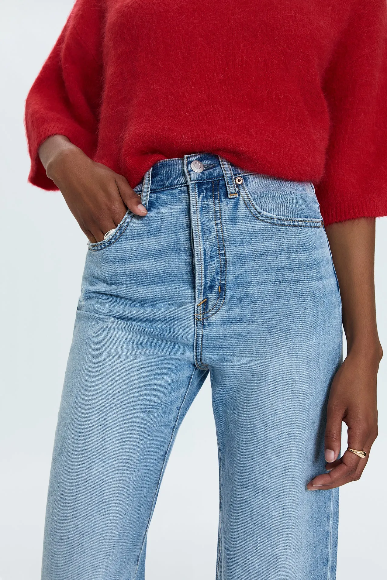 Cassie Super High Rise Straight Jean - Savvy Vintage sold by Pistola product image thumbnail 3