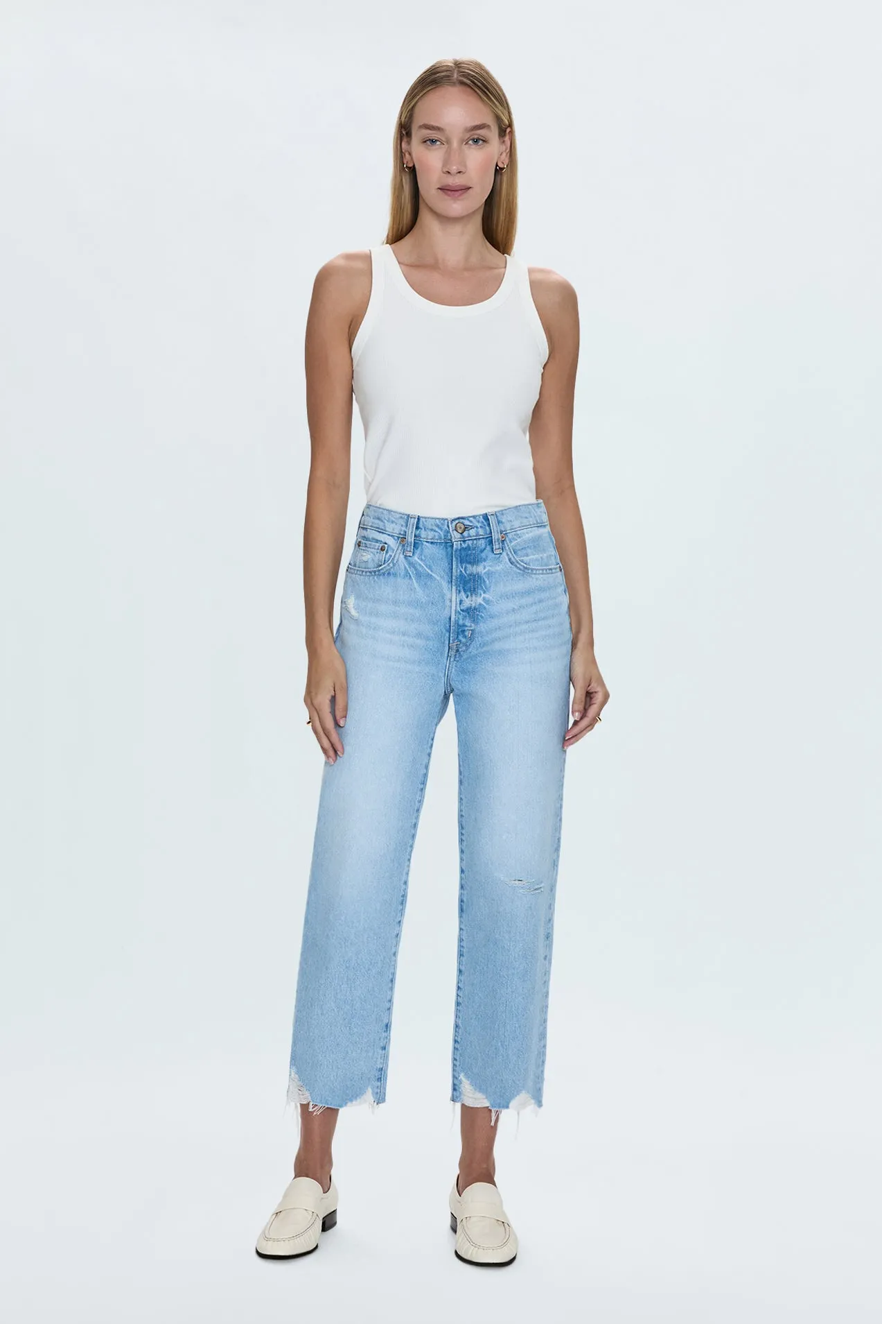 Cassie Super High Rise Straight Jean - Leisure Vintage sold by Pistola