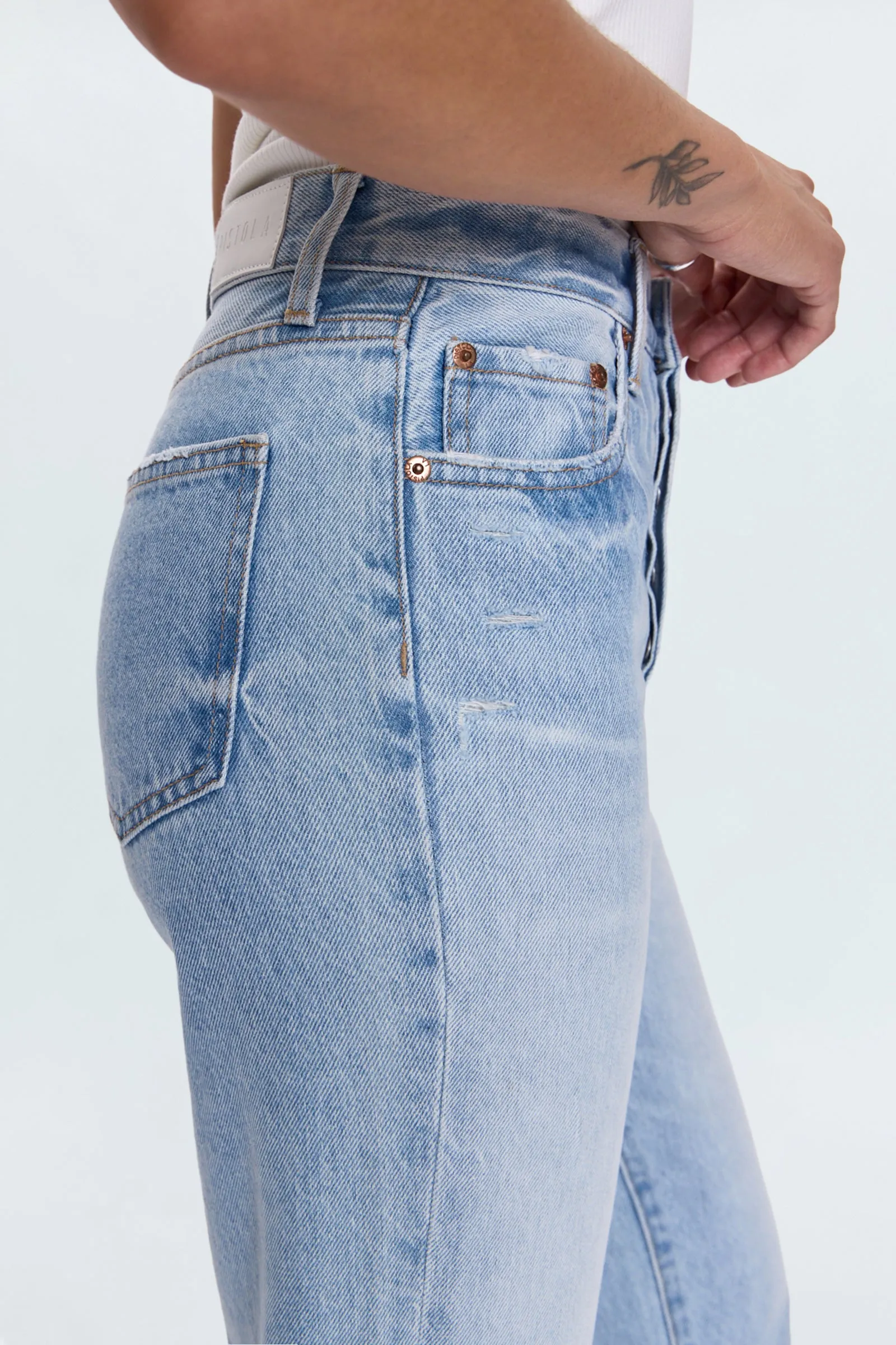Cassie Super High Rise Straight Jean - Radiant Vintage sold by Pistola product image thumbnail 5