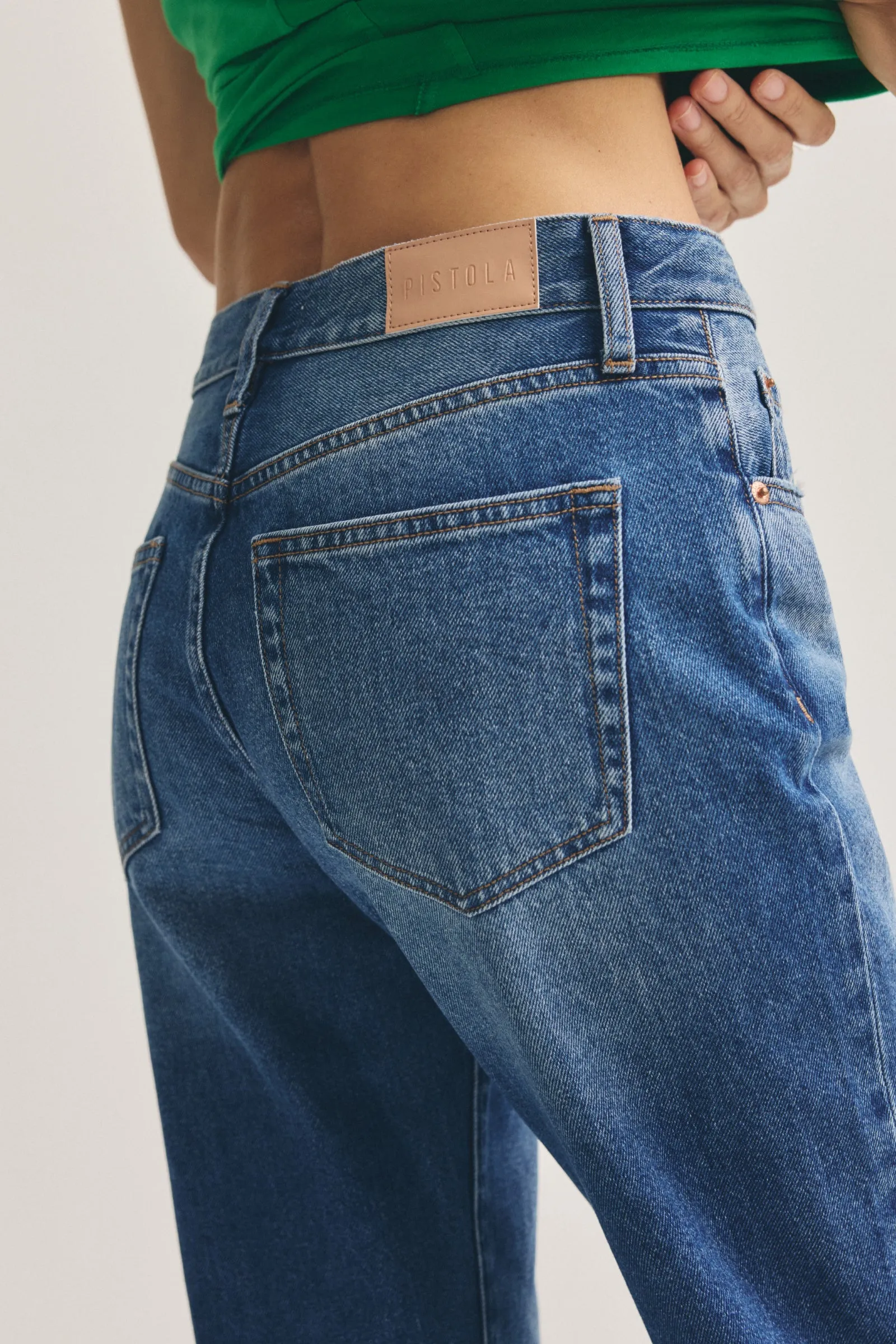 Issa Mid Rise Relaxed Straight Jean - Sorensen sold by Pistola product image thumbnail 4