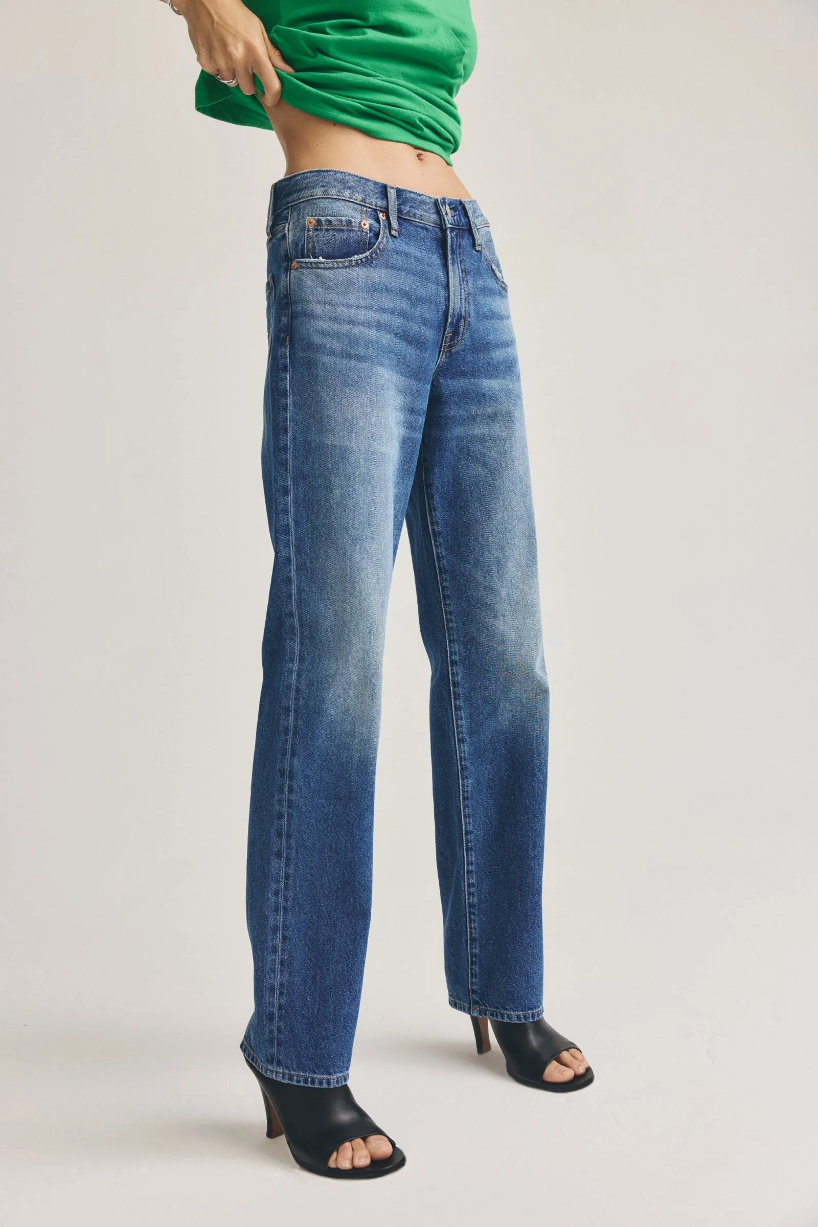 Issa Mid Rise Relaxed Straight Jean - Sorensen sold by Pistola product image thumbnail 2