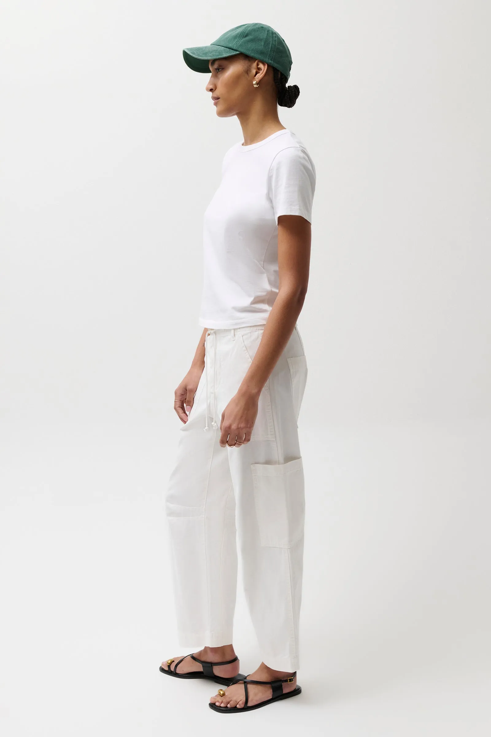 PETITE Sabrina Curved Utility Pants - White sold by Pistola product image thumbnail 3