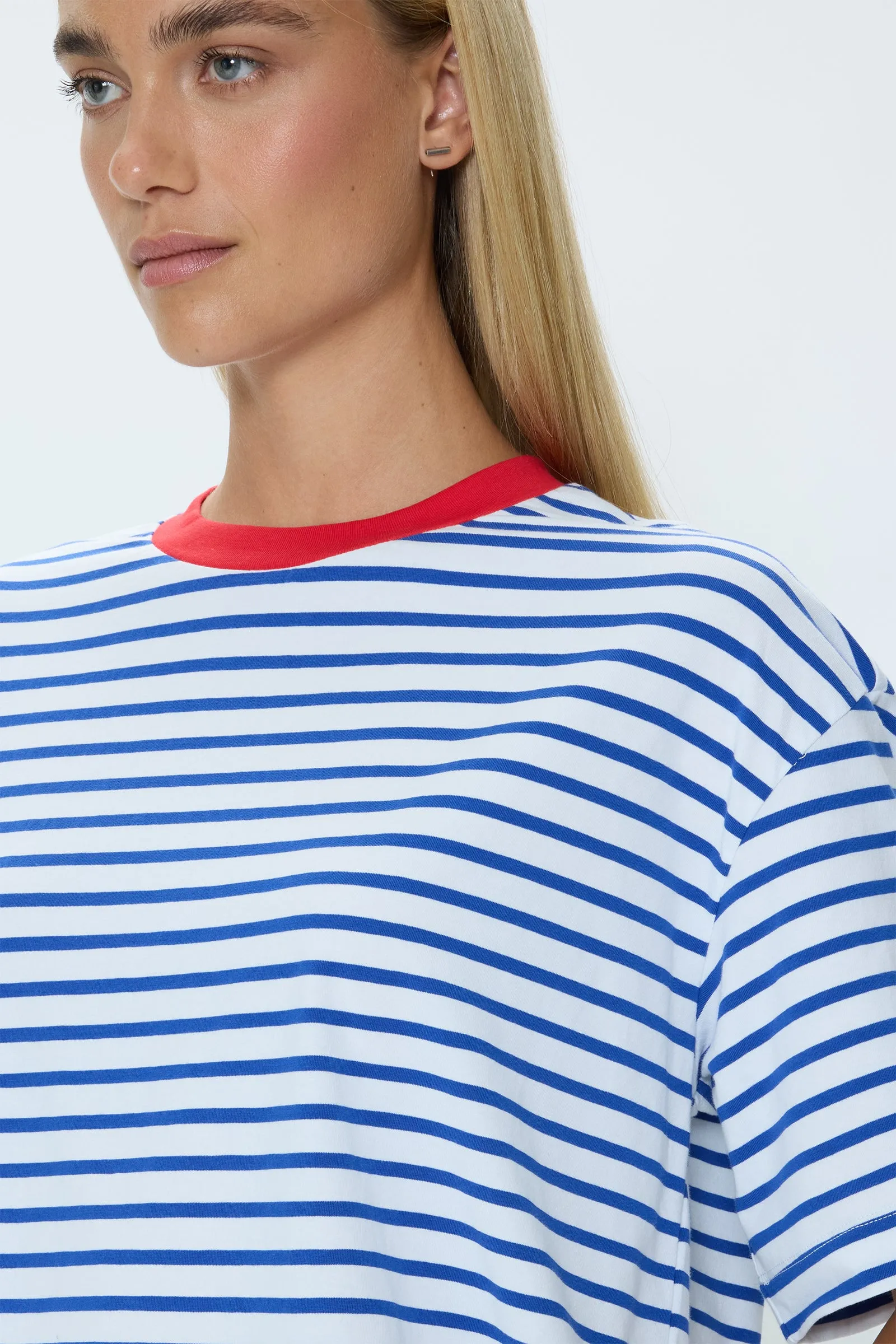 Mae Cropped Tee - Maritime Red sold by Pistola product image thumbnail 2