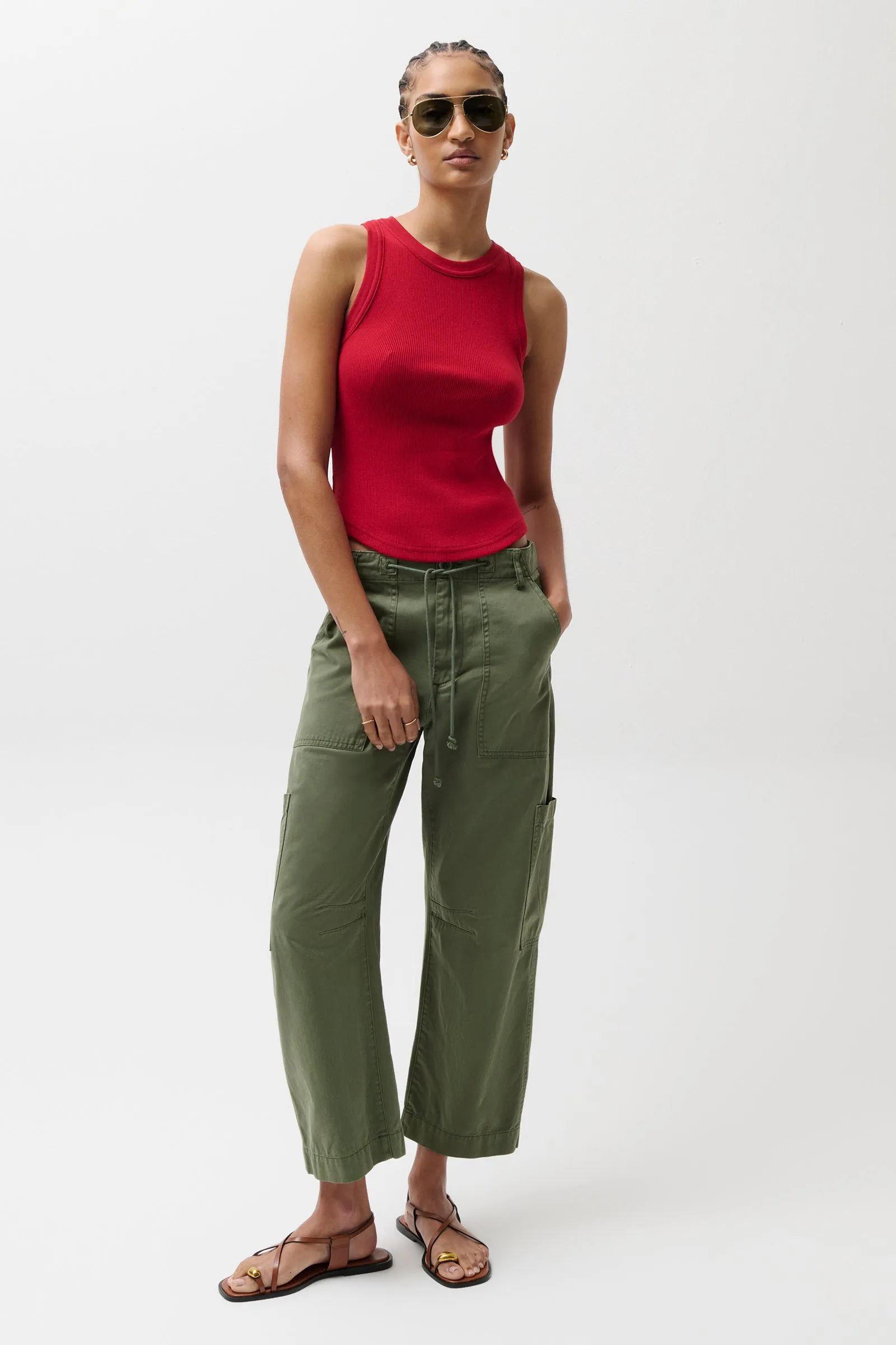 PETITE Sabrina Curved Utility Pants - Meadow sold by Pistola product image thumbnail 2