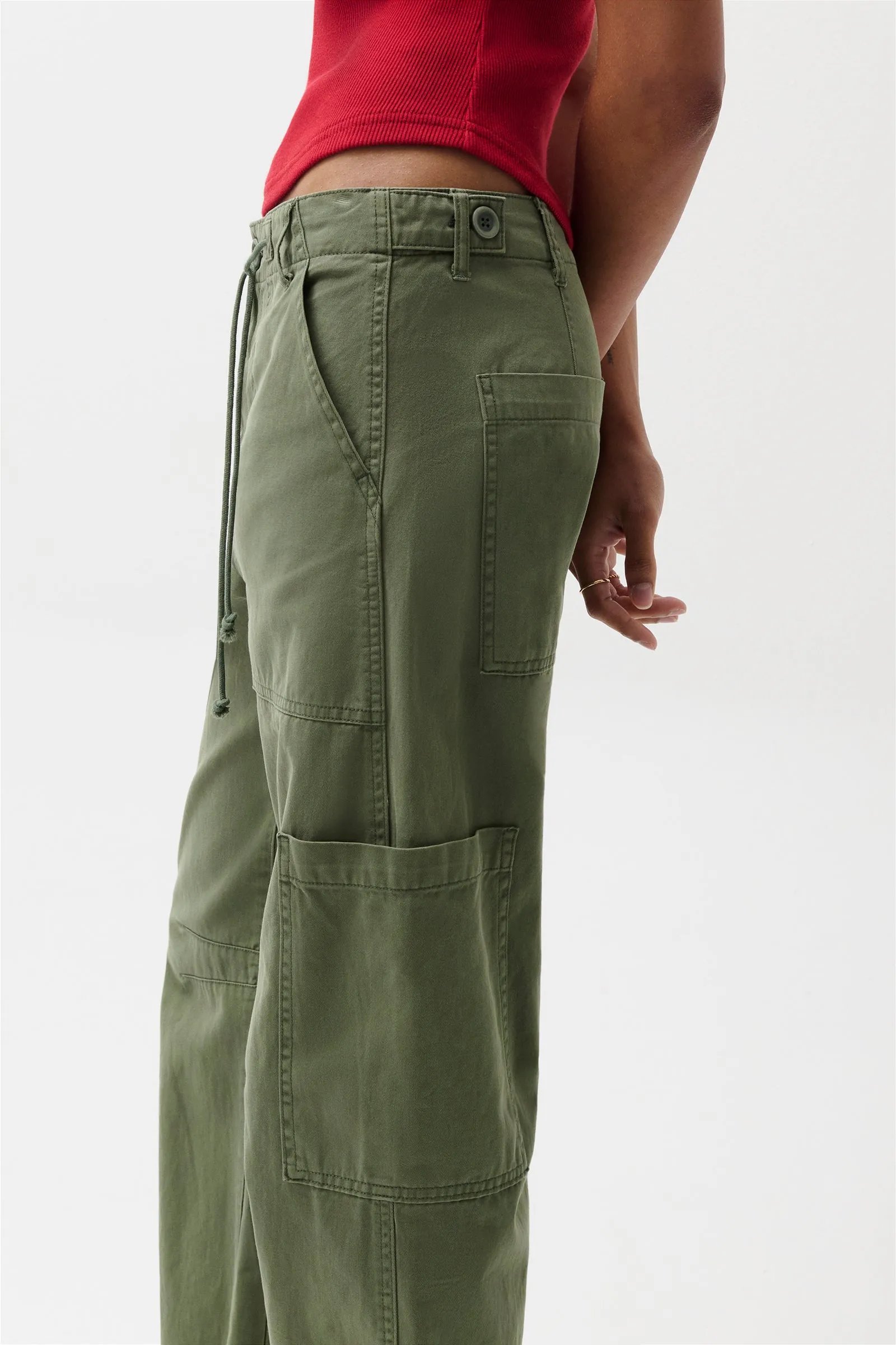 PETITE Sabrina Curved Utility Pants - Meadow sold by Pistola product image thumbnail 5