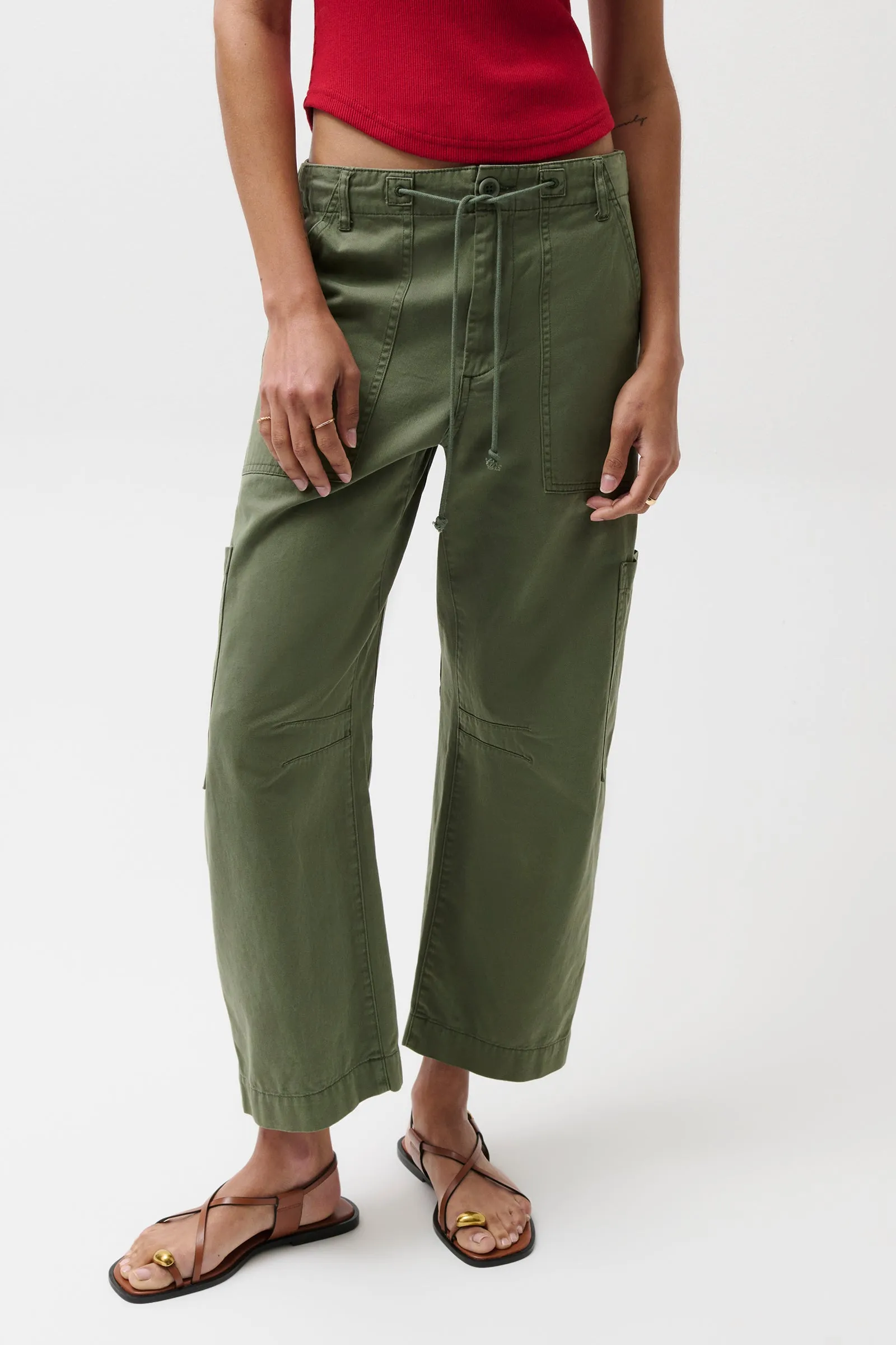 PETITE Sabrina Curved Utility Pants - Meadow sold by Pistola product image thumbnail 4