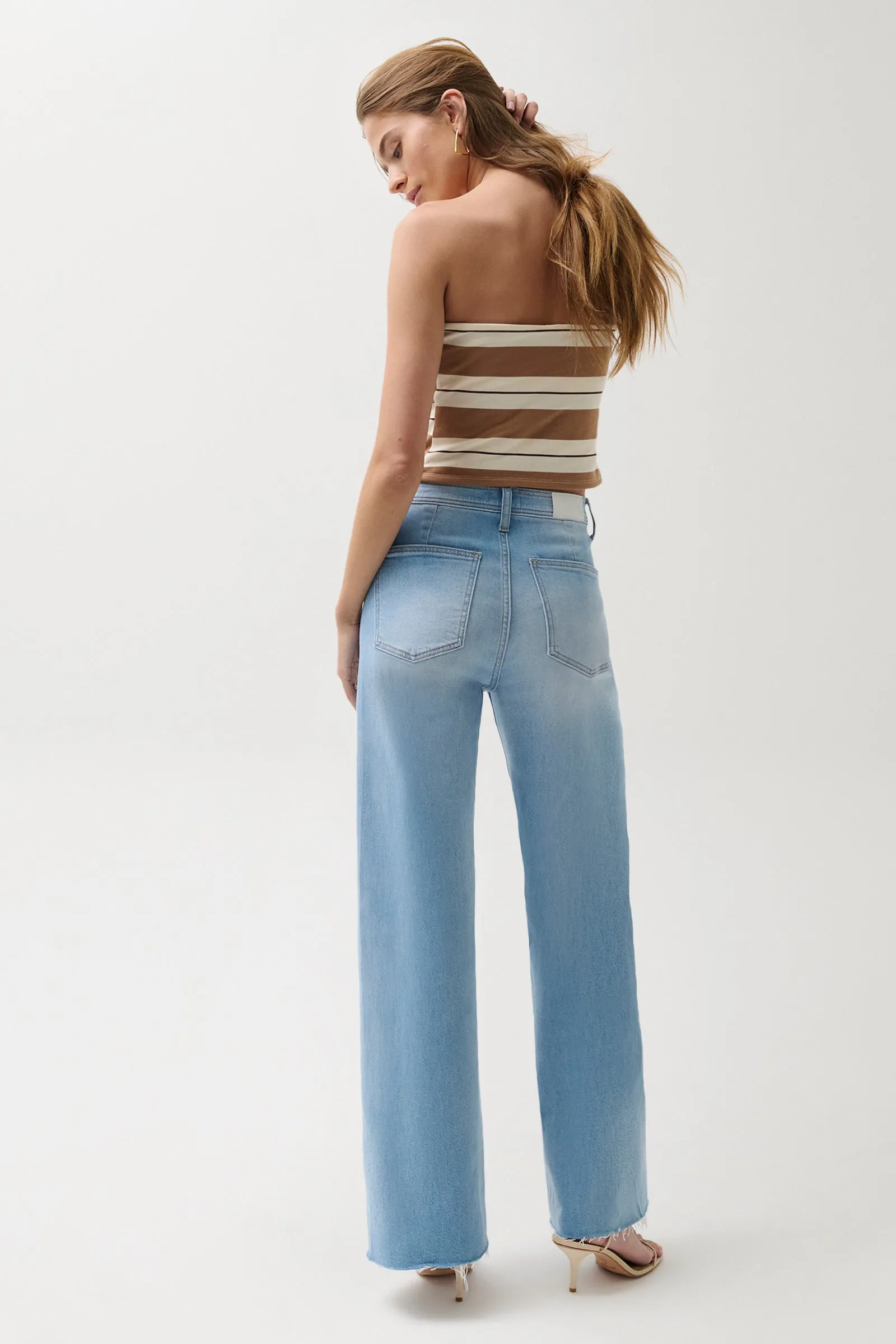 Penny High Rise Wide Leg Jean - Whisper sold by Pistola product image thumbnail 4