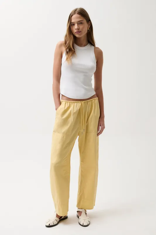 Theo Poplin Pant - Light Turmeric made by Pistola
