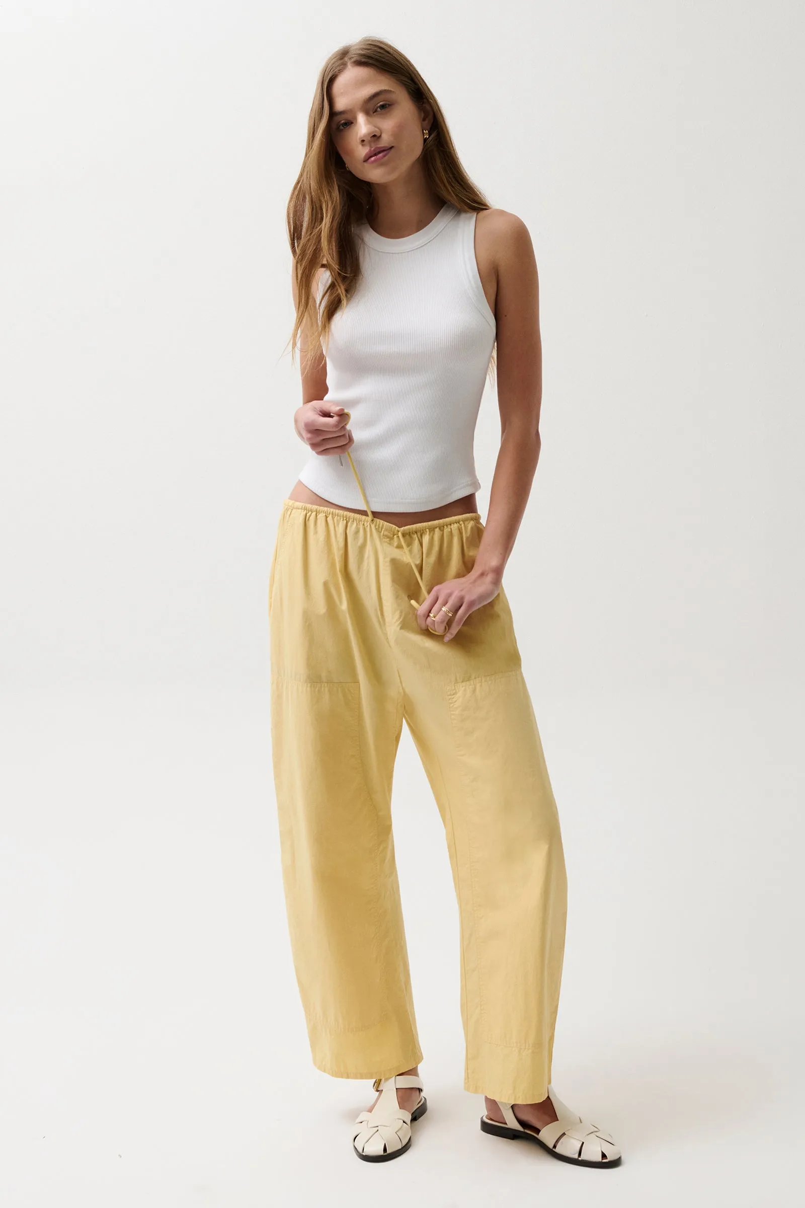 Theo Poplin Pant - Light Turmeric sold by Pistola product image thumbnail 2