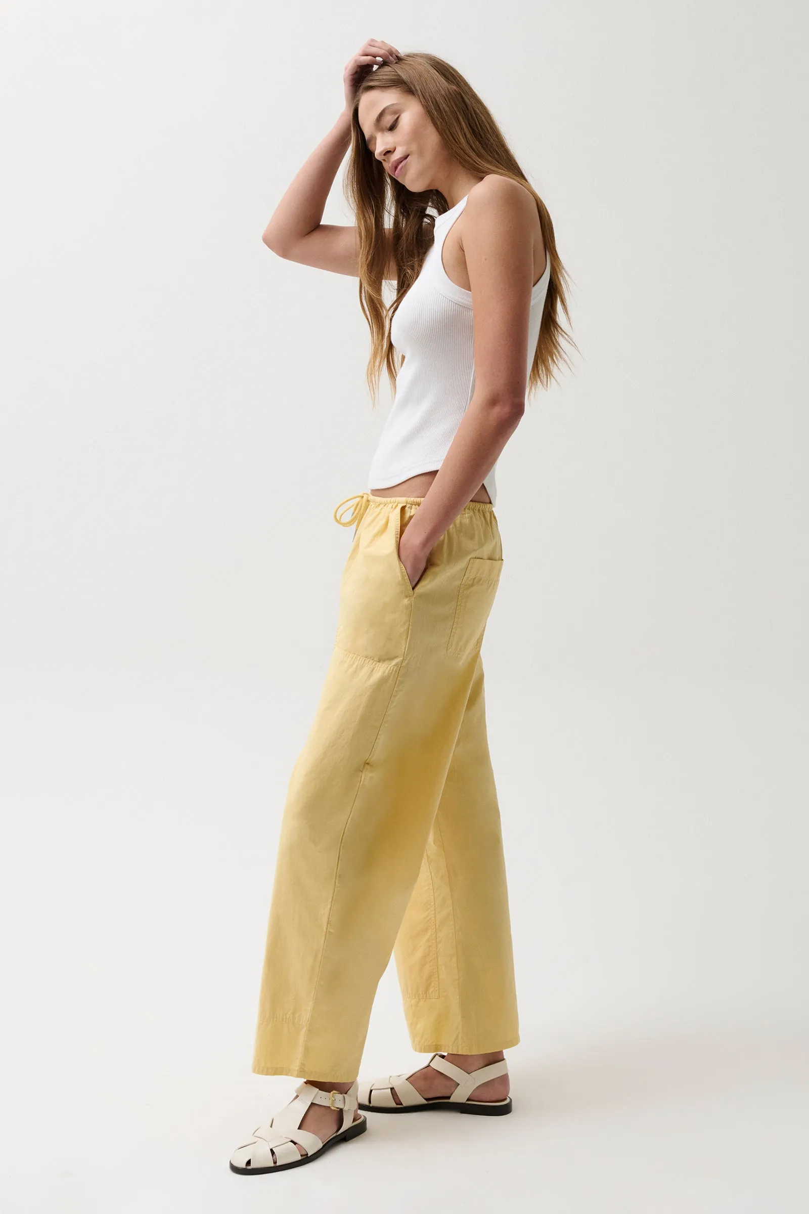 Theo Poplin Pant - Light Turmeric sold by Pistola product image thumbnail 3