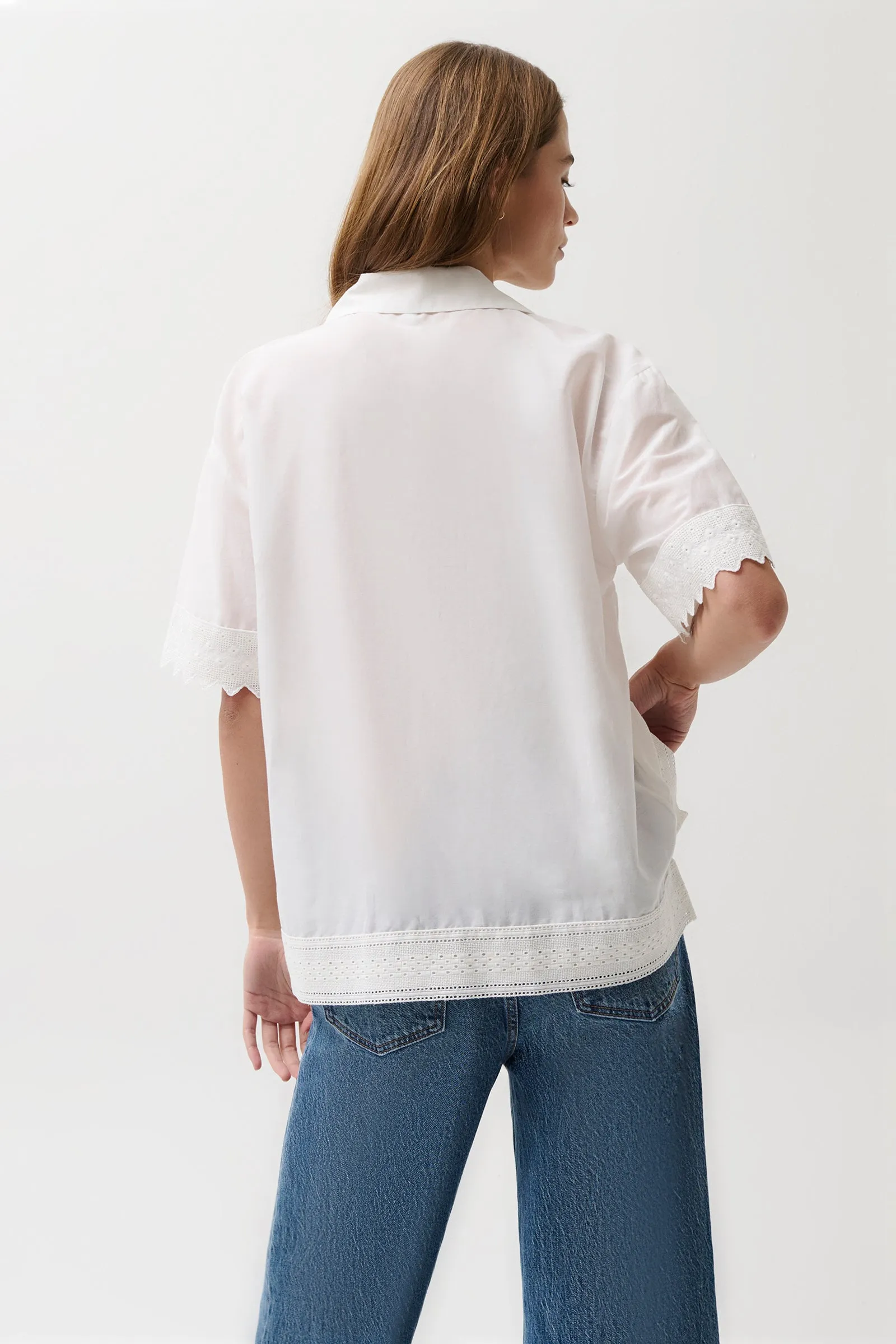 Maliah Camp Shirt - Soft White sold by Pistola product image thumbnail 4