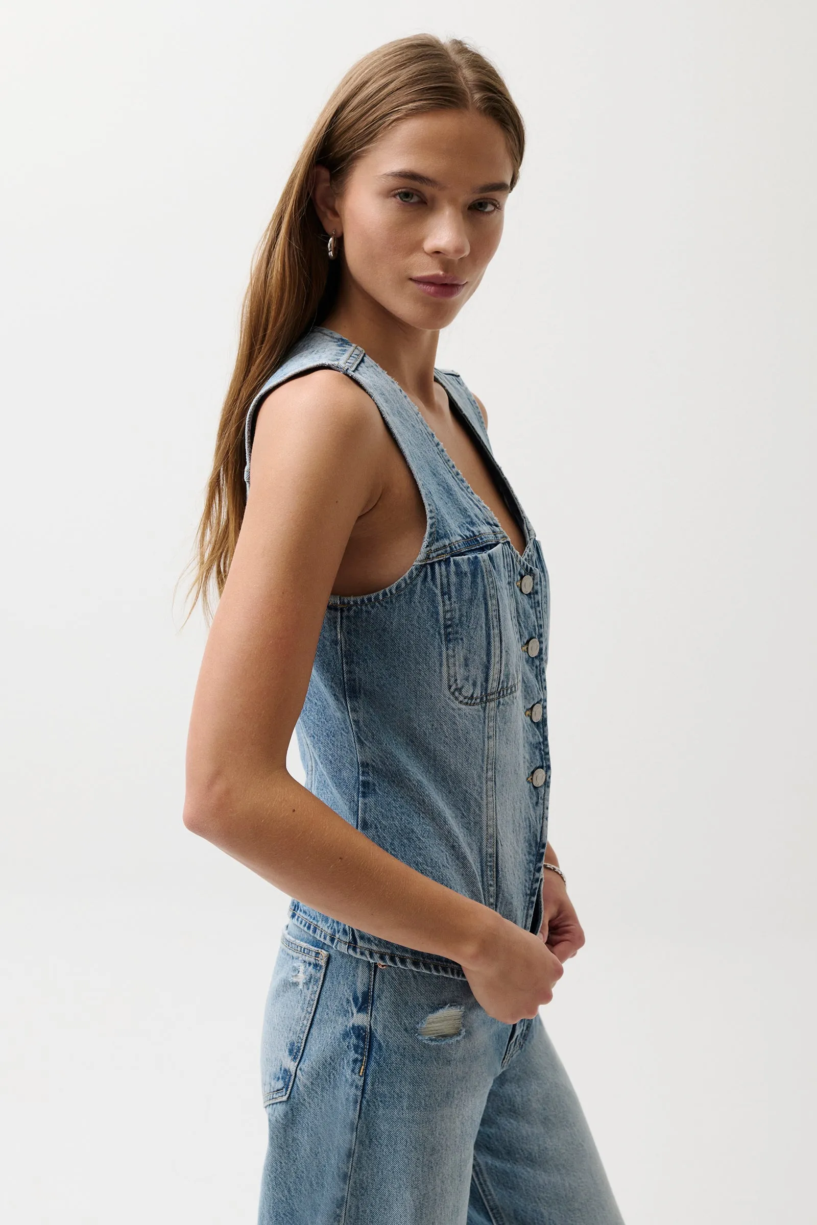 Gia Denim Vest - Hazy sold by Pistola product image thumbnail 2