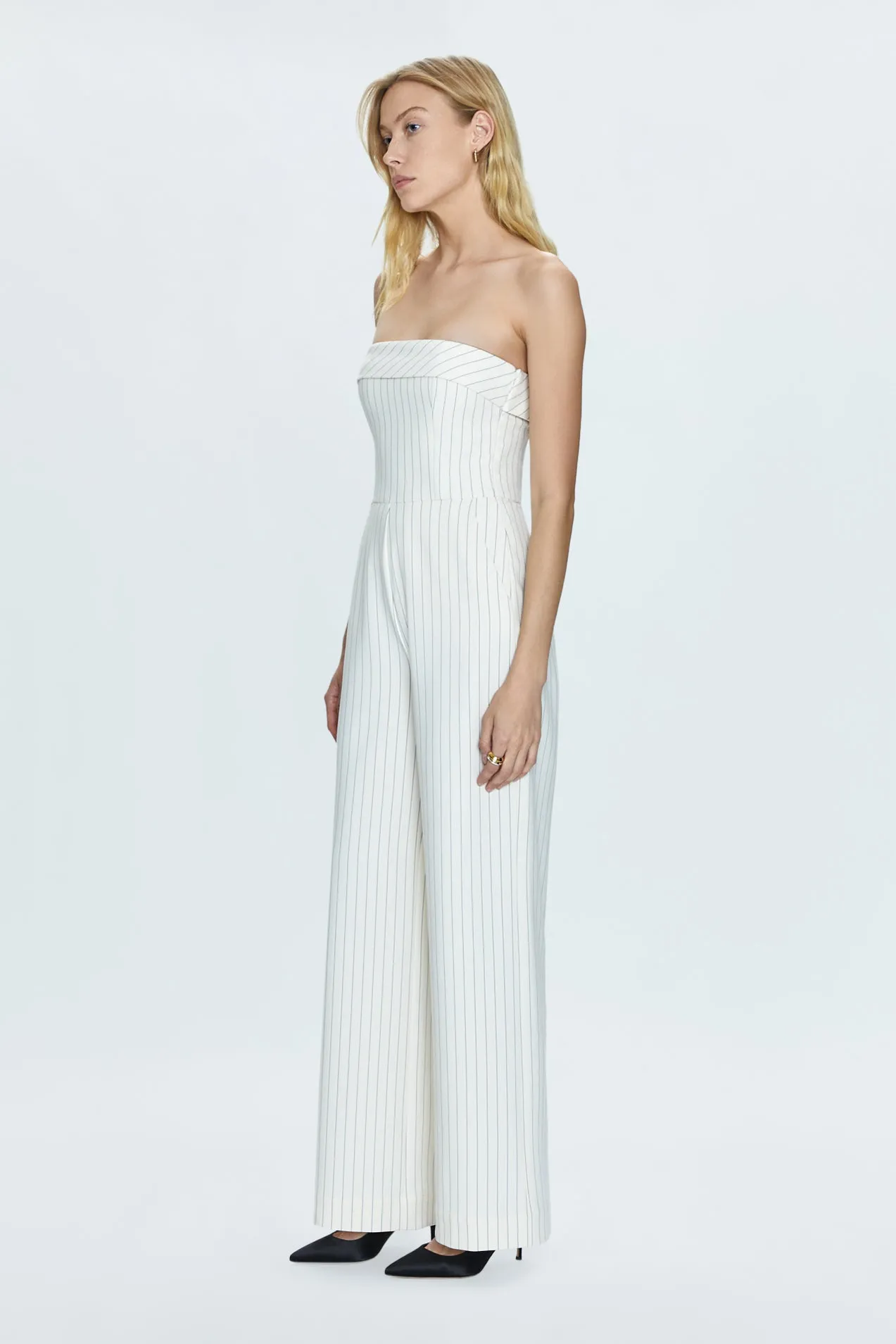 Valentina Jumpsuit - Le Blanc Pinstripe sold by pistola product image thumbnail 5