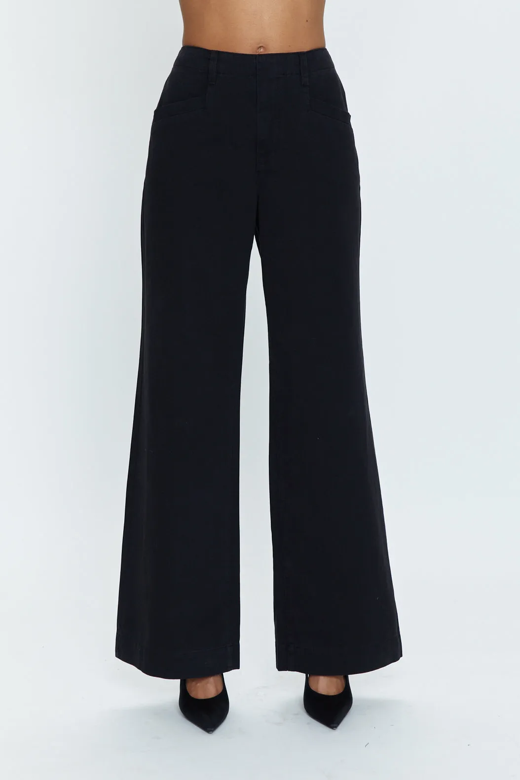Jasmine High Rise Wide Leg Trouser - Black sold by pistola product image thumbnail 2