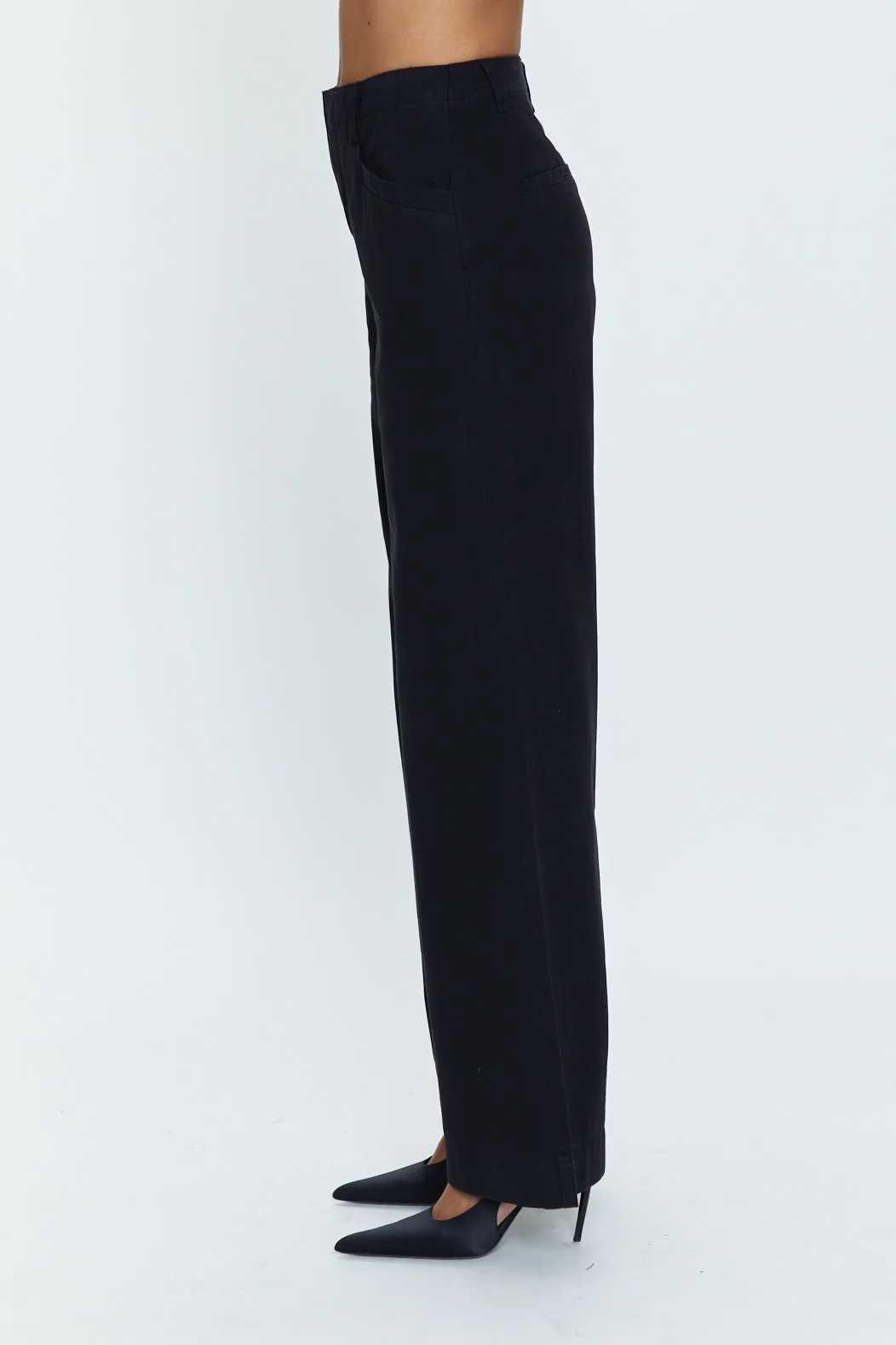 Jasmine High Rise Wide Leg Trouser - Black sold by pistola product image thumbnail 3