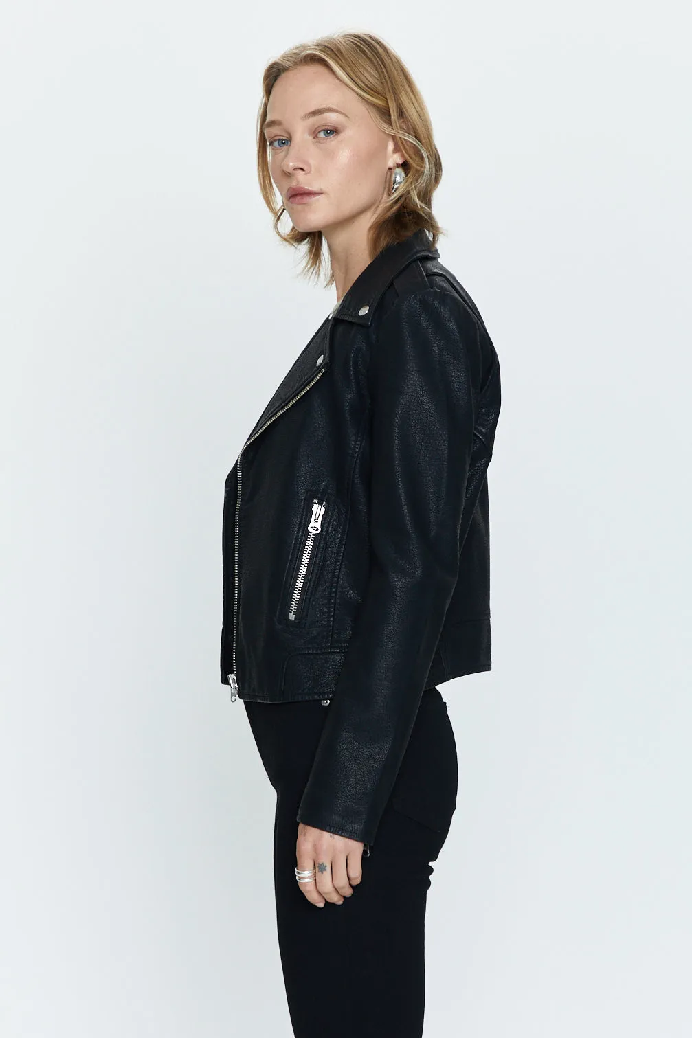Nicolette Moto Jacket - Noir sold by pistola product image thumbnail 3