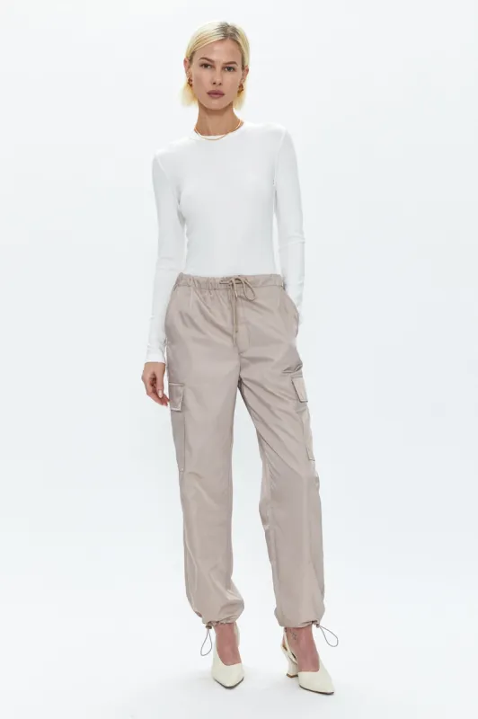 Jade Lightweight Cargo Trouser - Taupe sold by pistola