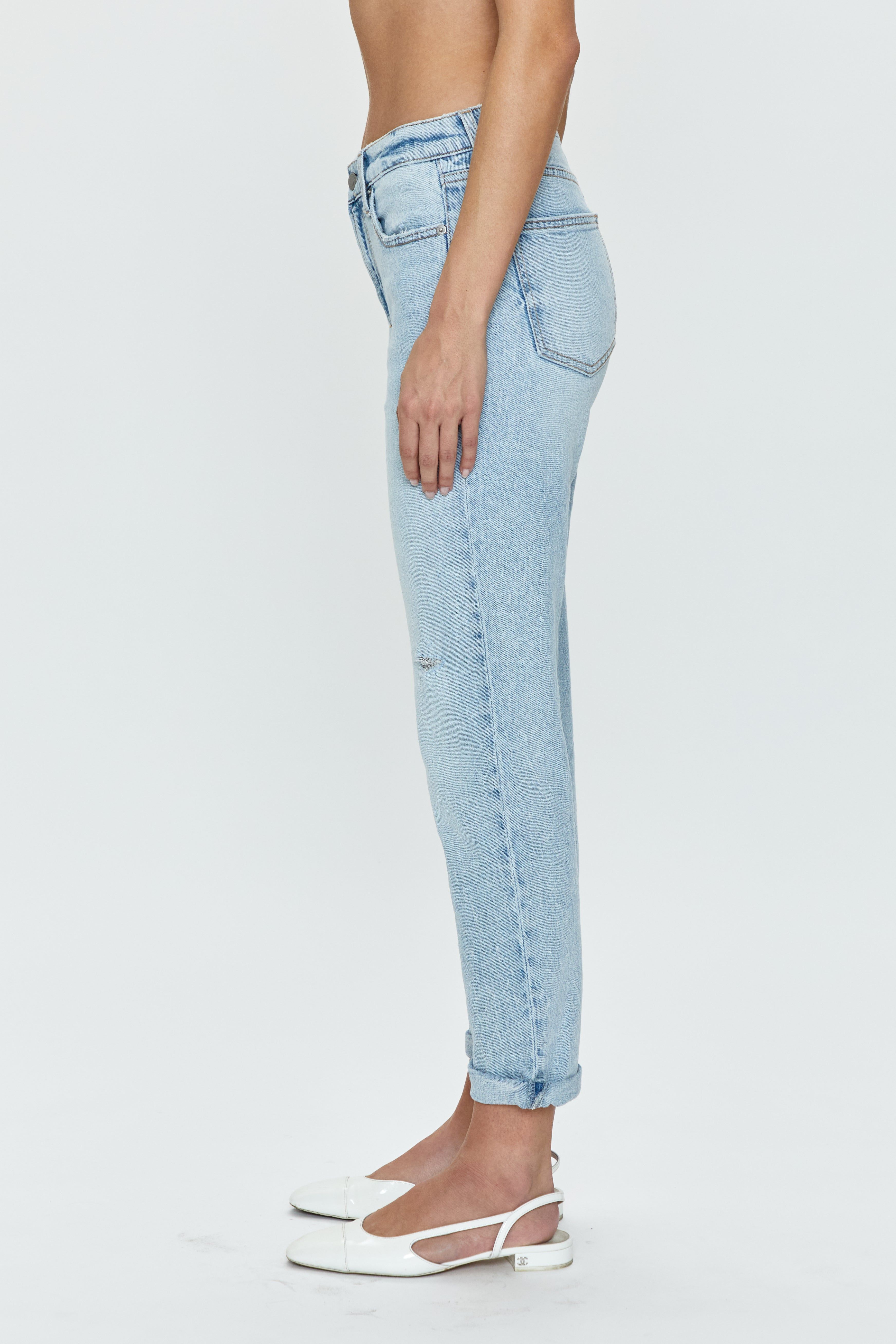 Riley Mid Rise Relaxed Girlfriend Jean - Saint Vincent sold by pistola product image thumbnail 3