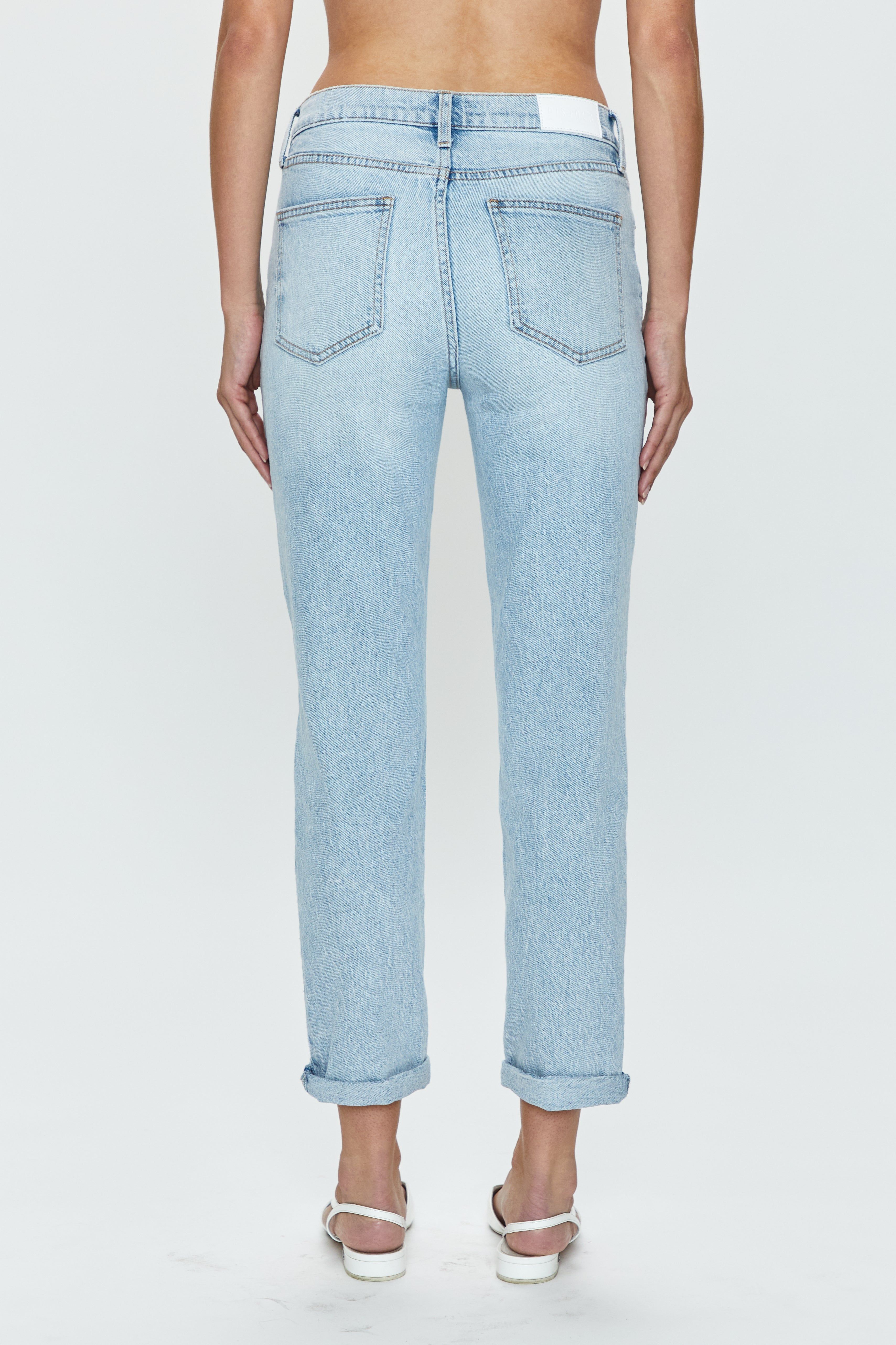 Riley Mid Rise Relaxed Girlfriend Jean - Saint Vincent sold by pistola product image thumbnail 4