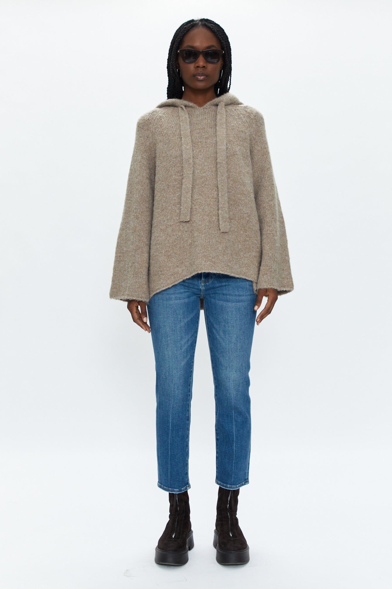 Elena Oversized Hoodie - Taupe sold by pistola product image thumbnail 2