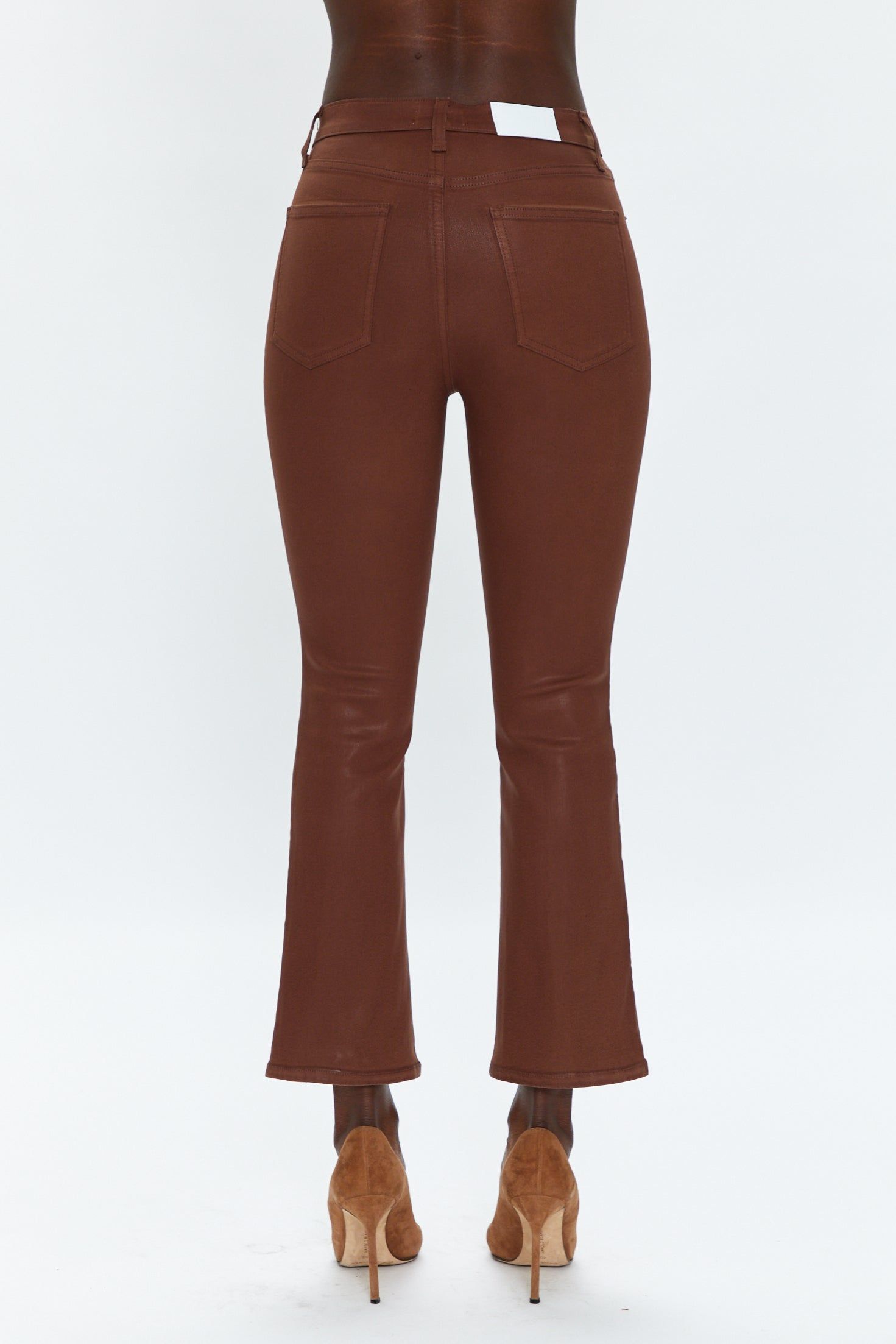 Lennon High Rise Crop Boot - Coated Saddle sold by pistola product image thumbnail 4