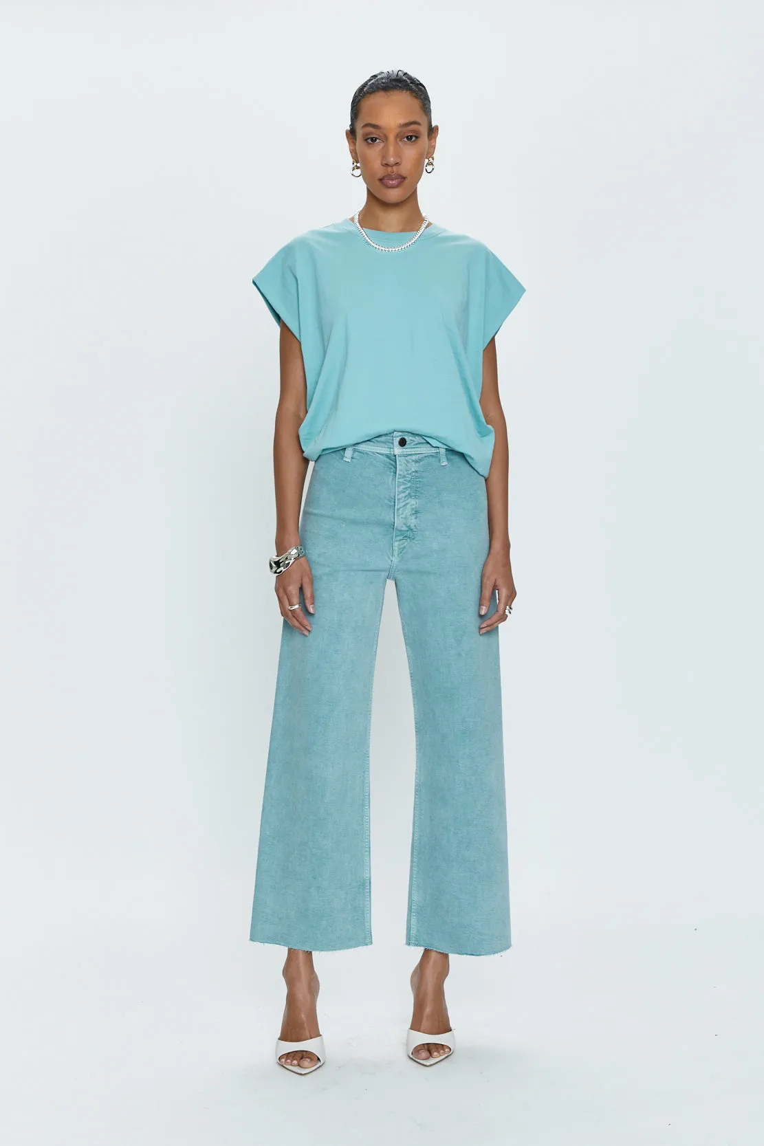 Trina Muscle Tee - Aqua sold by pistola product image thumbnail 5