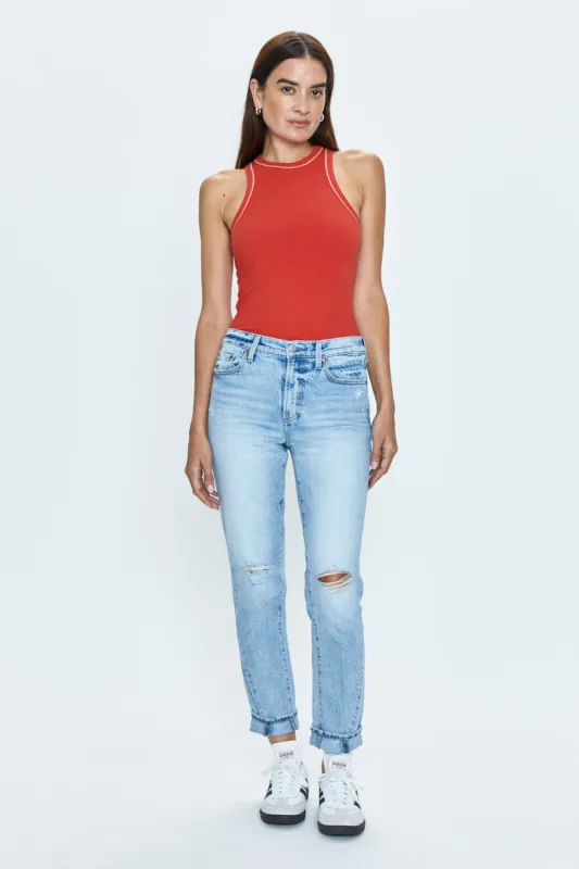 Riley Mid Rise Girlfriend Jean - Normandy Vintage sold by pistola