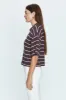 Marlow Polo - Mocha Stripe sold by pistola