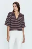 Marlow Polo - Mocha Stripe sold by pistola