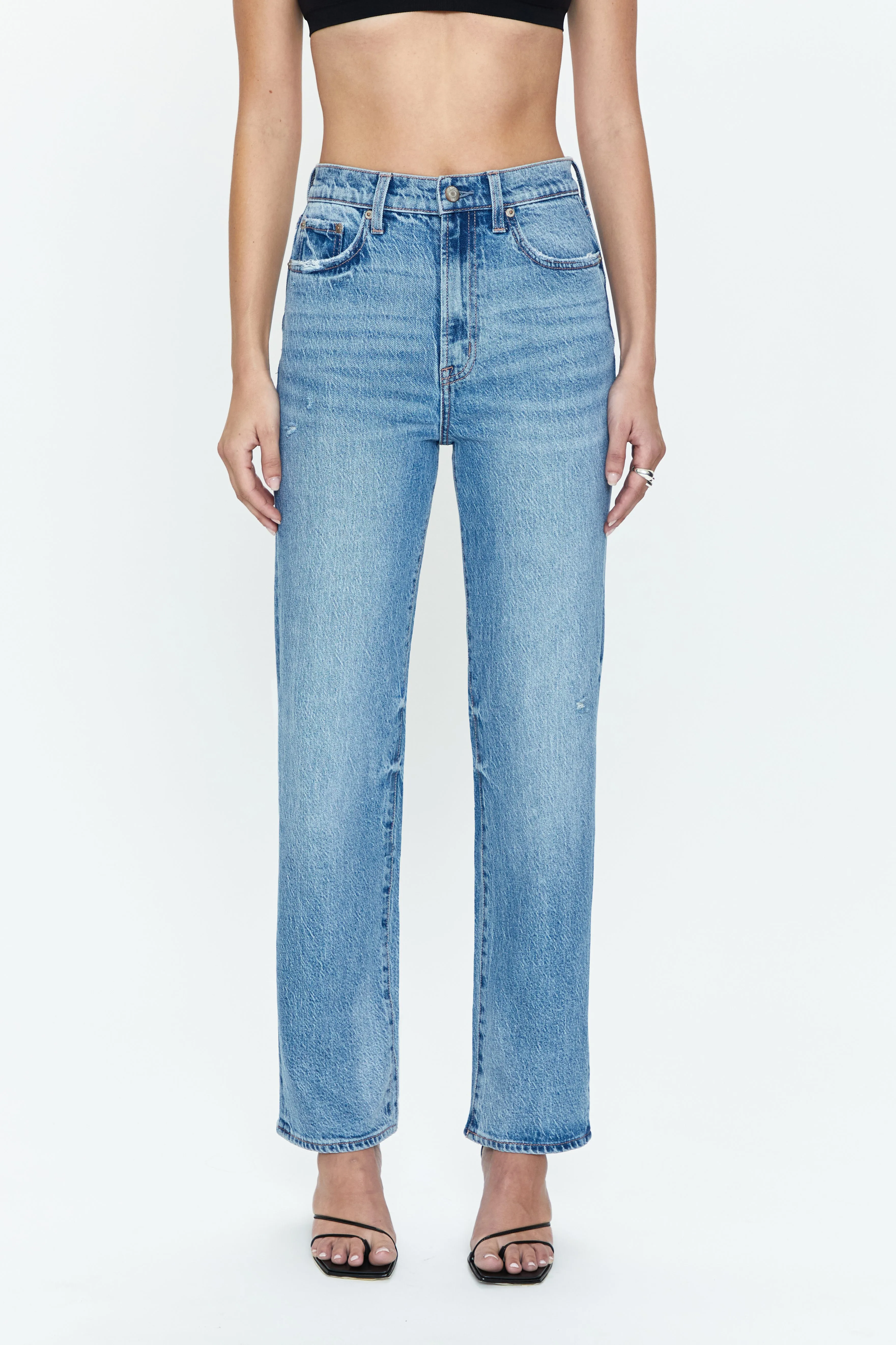 Cassie Super High Rise Straight Jean - Hilltop Vintage sold by Pistola product image thumbnail 2