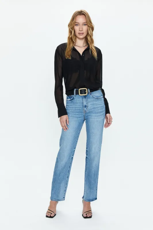 Cassie Super High Rise Straight Jean - Hilltop Vintage sold by pistola