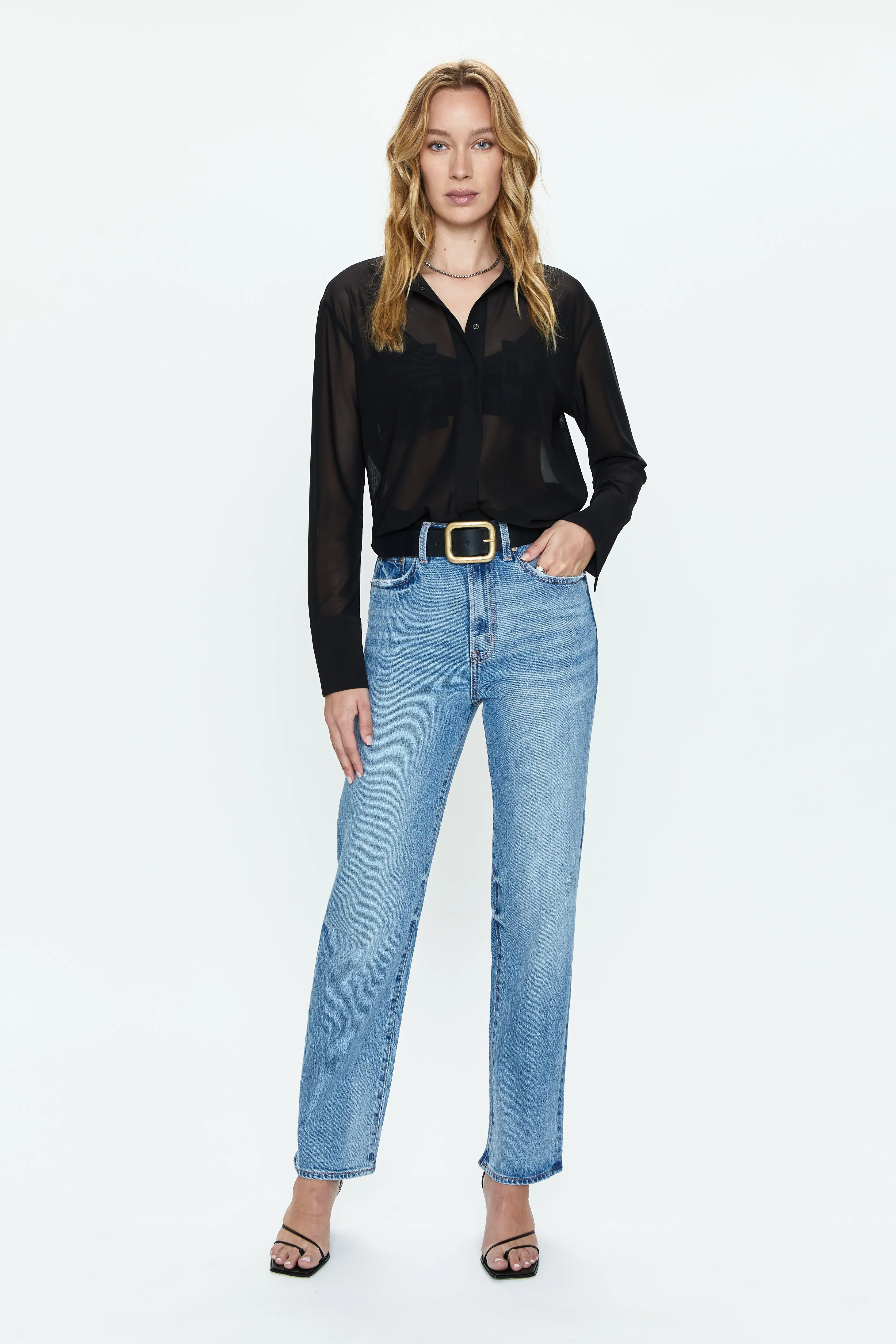 Cassie Super High Rise Straight Jean - Hilltop Vintage sold by Pistola product image thumbnail 5