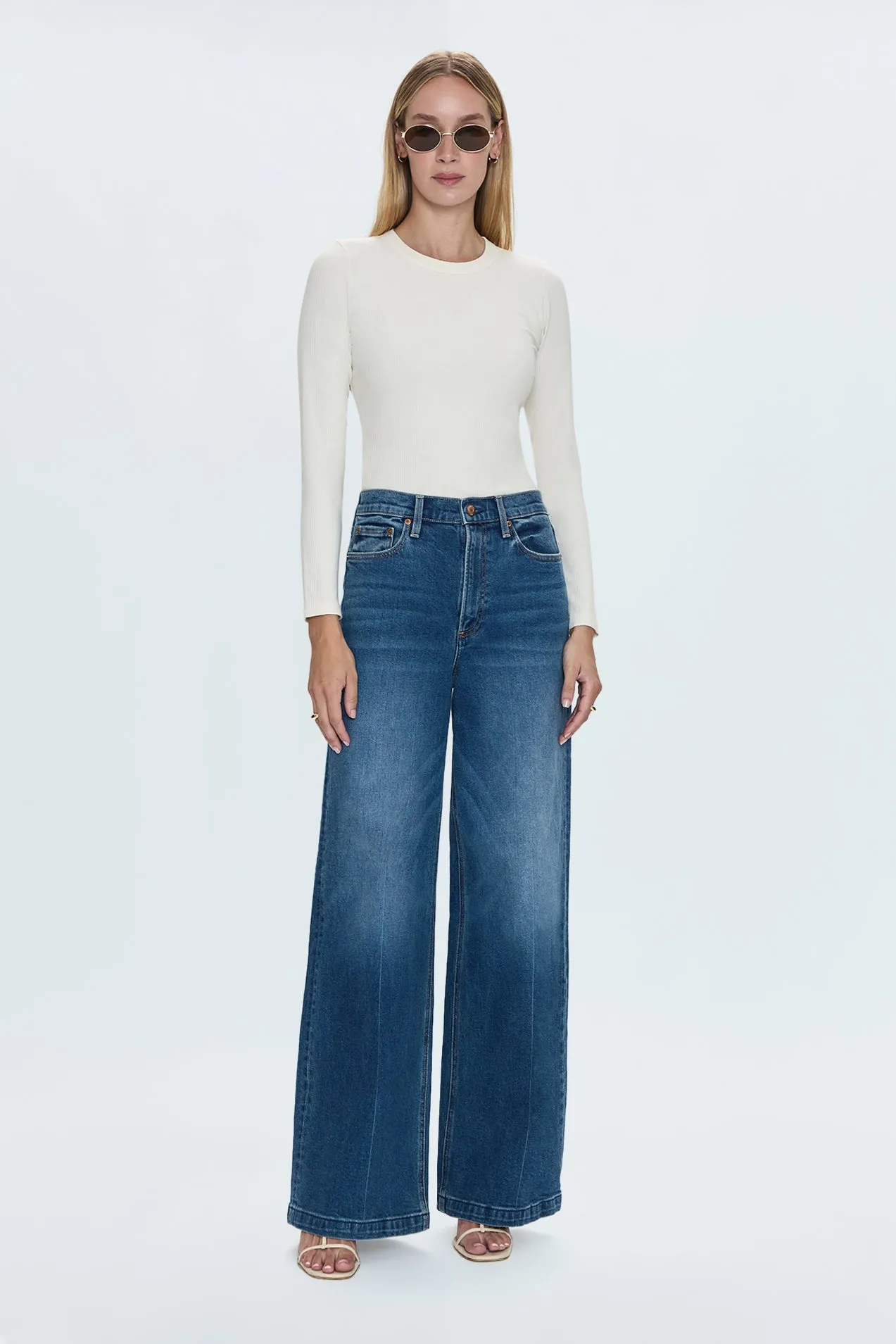 Lana High Rise Ultra Wide Leg Jean - Cider sold by Pistola